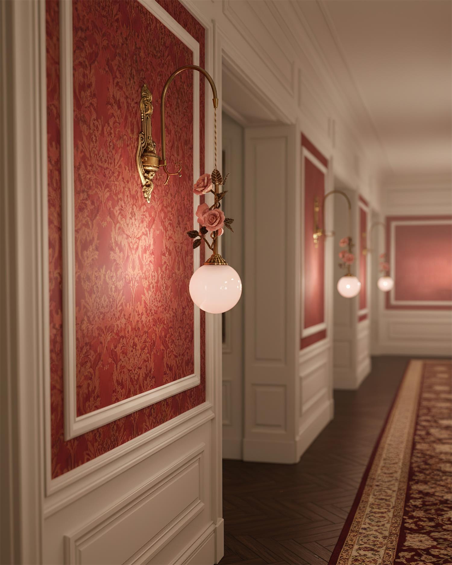 Lunafleur Luxury Brass Wall Light