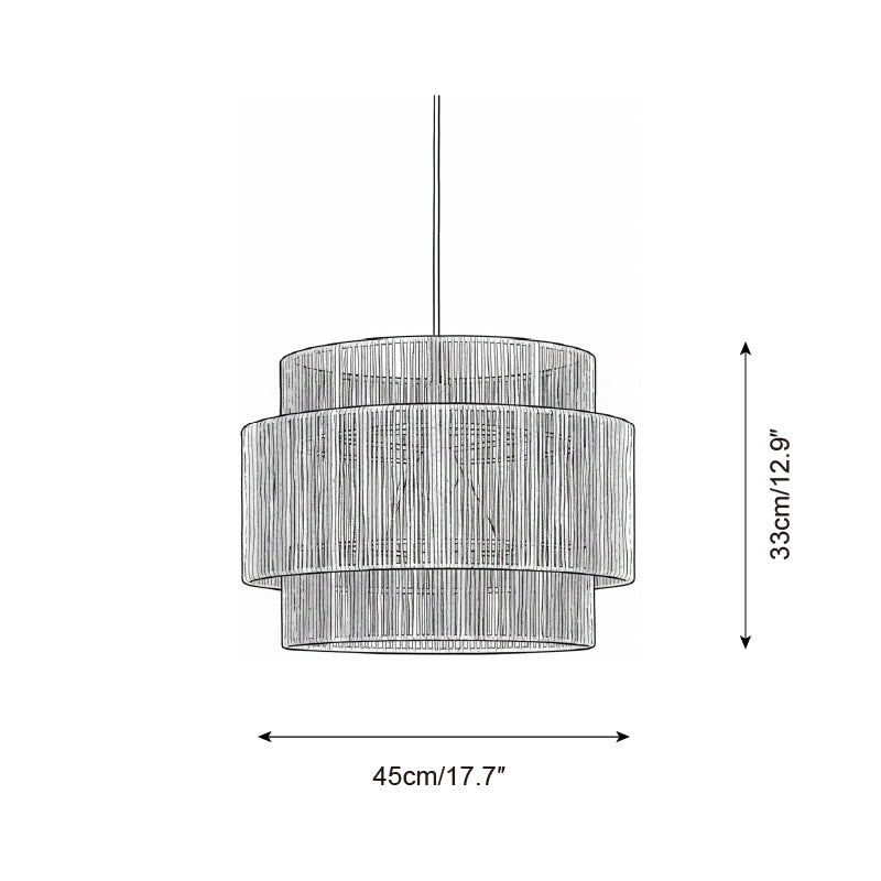 Woven Earthy Hemp Rope Pendant Lamp