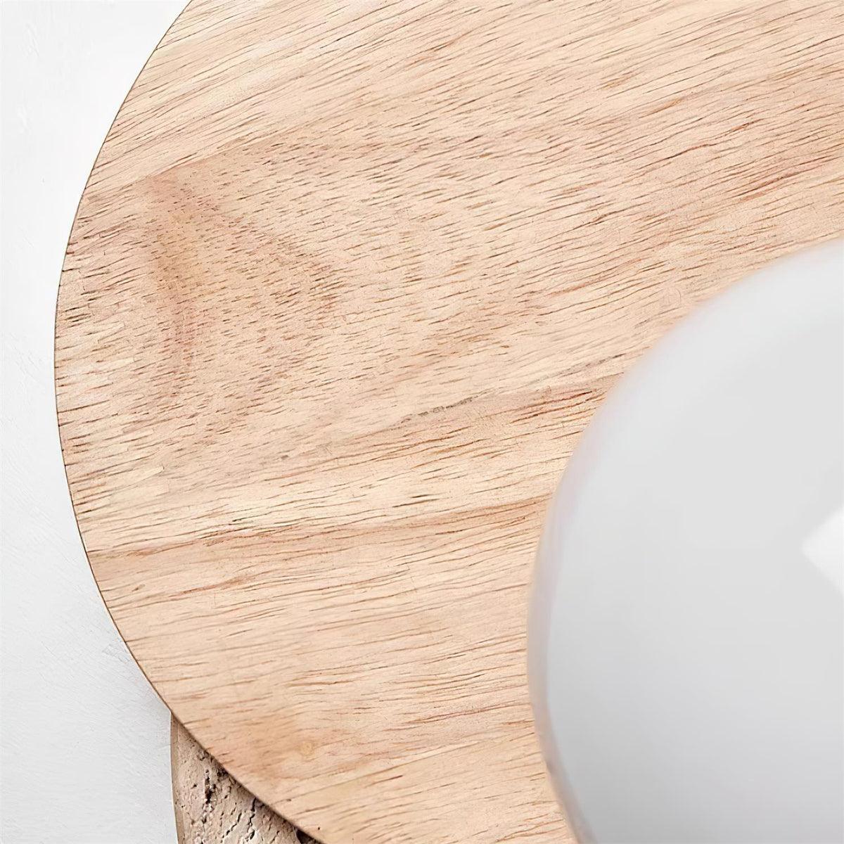 Otale Overlapping-Disc Travertine Floor Lamp - Blowlighting