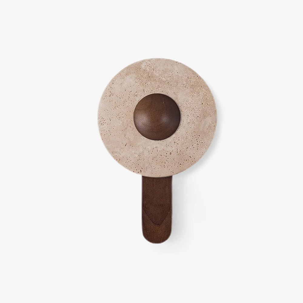 Nymarora Circular Travertine Wall Light - Blowlighting