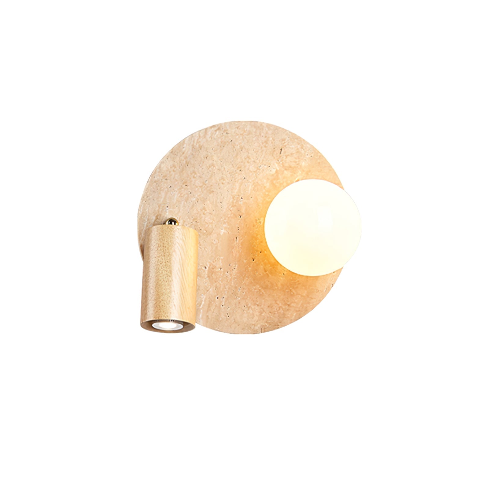 Armara Travertine Disc Wall Light - Blowlighting