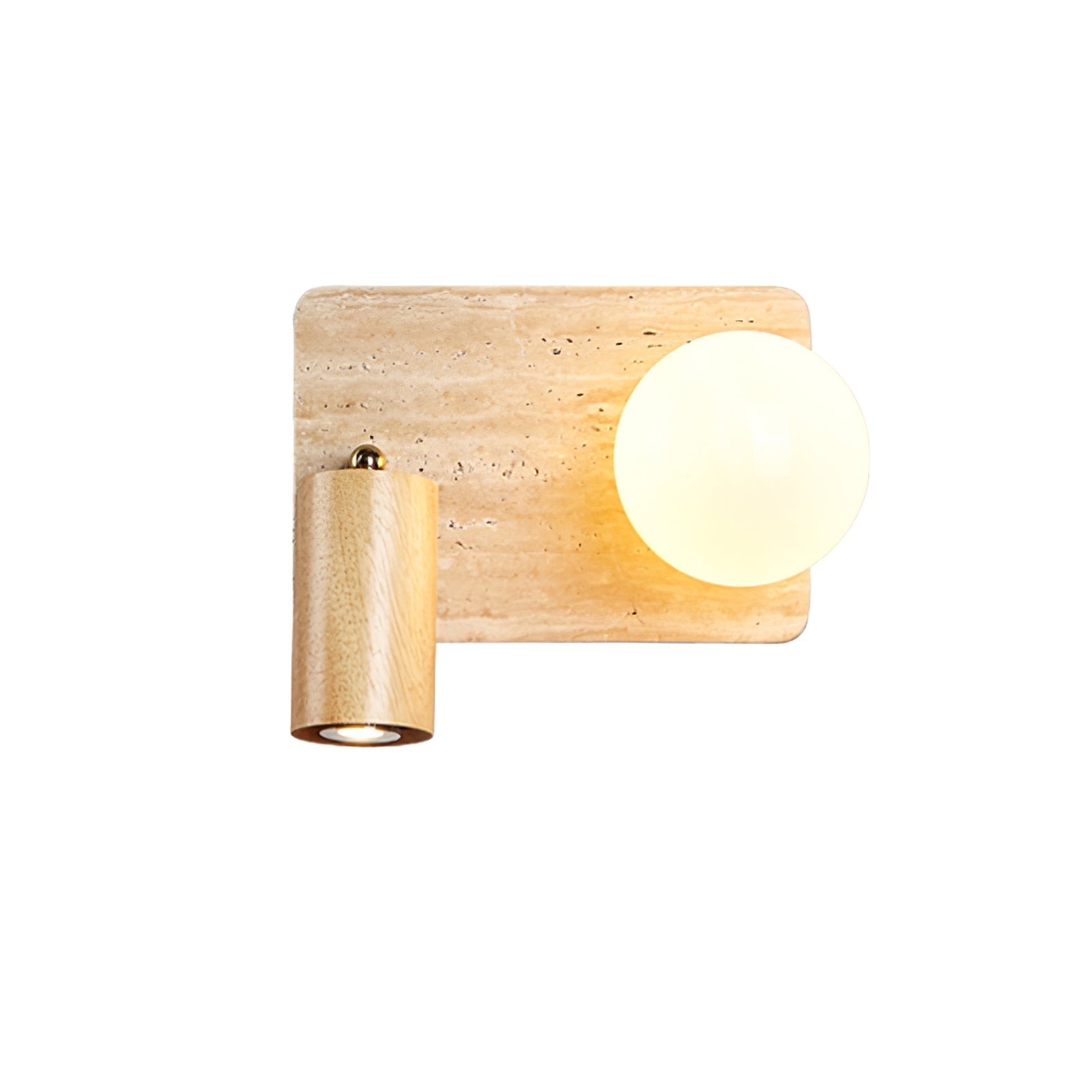 Armara Travertine Disc Wall Light - Blowlighting