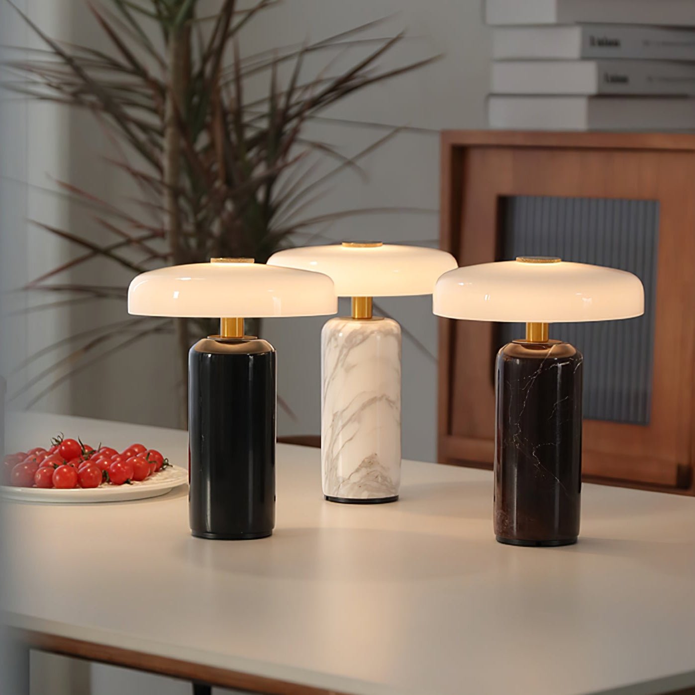 Lunara Marble Table Lamp - Blowlighting