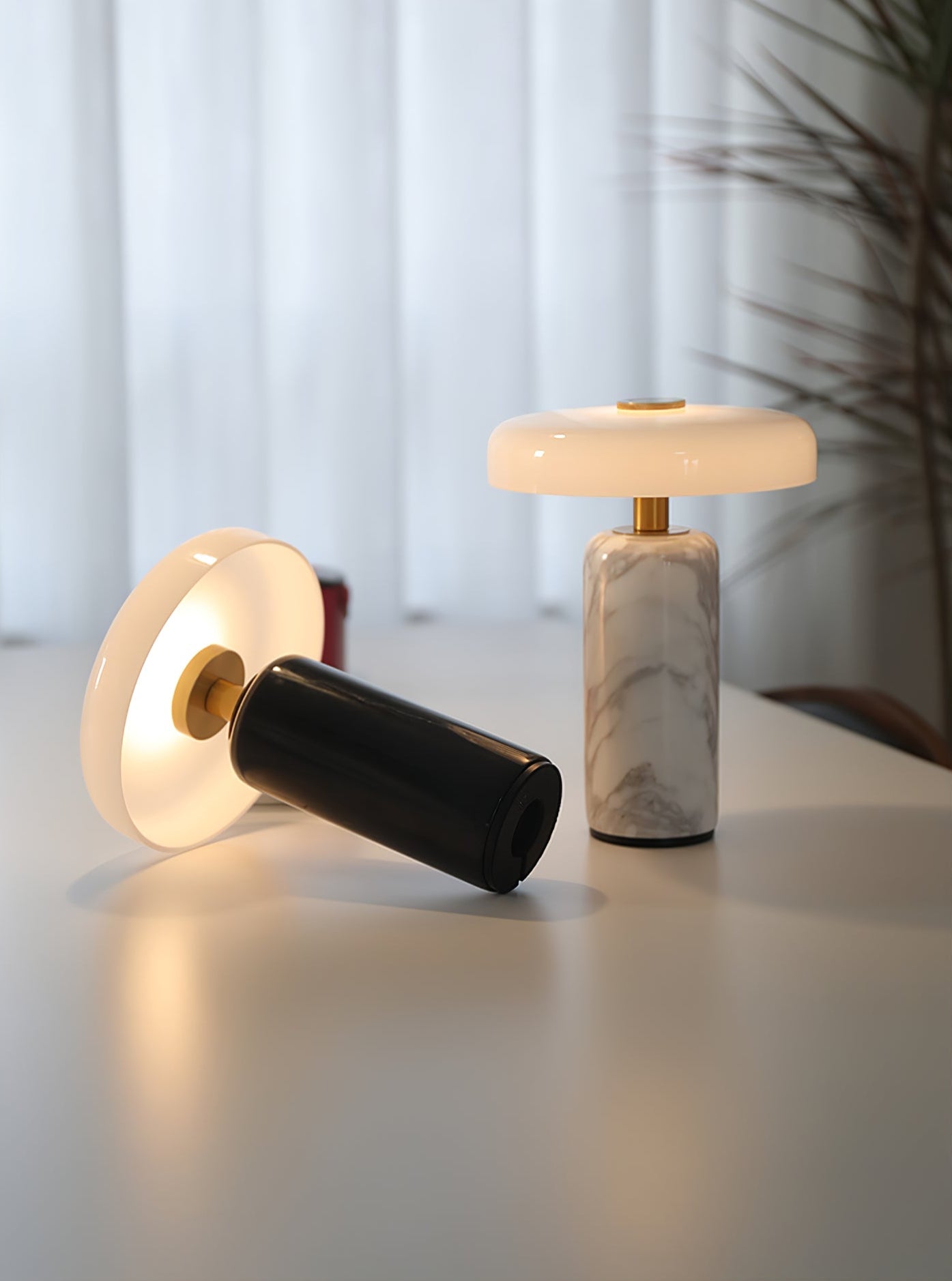 Lunara Marble Table Lamp - Blowlighting