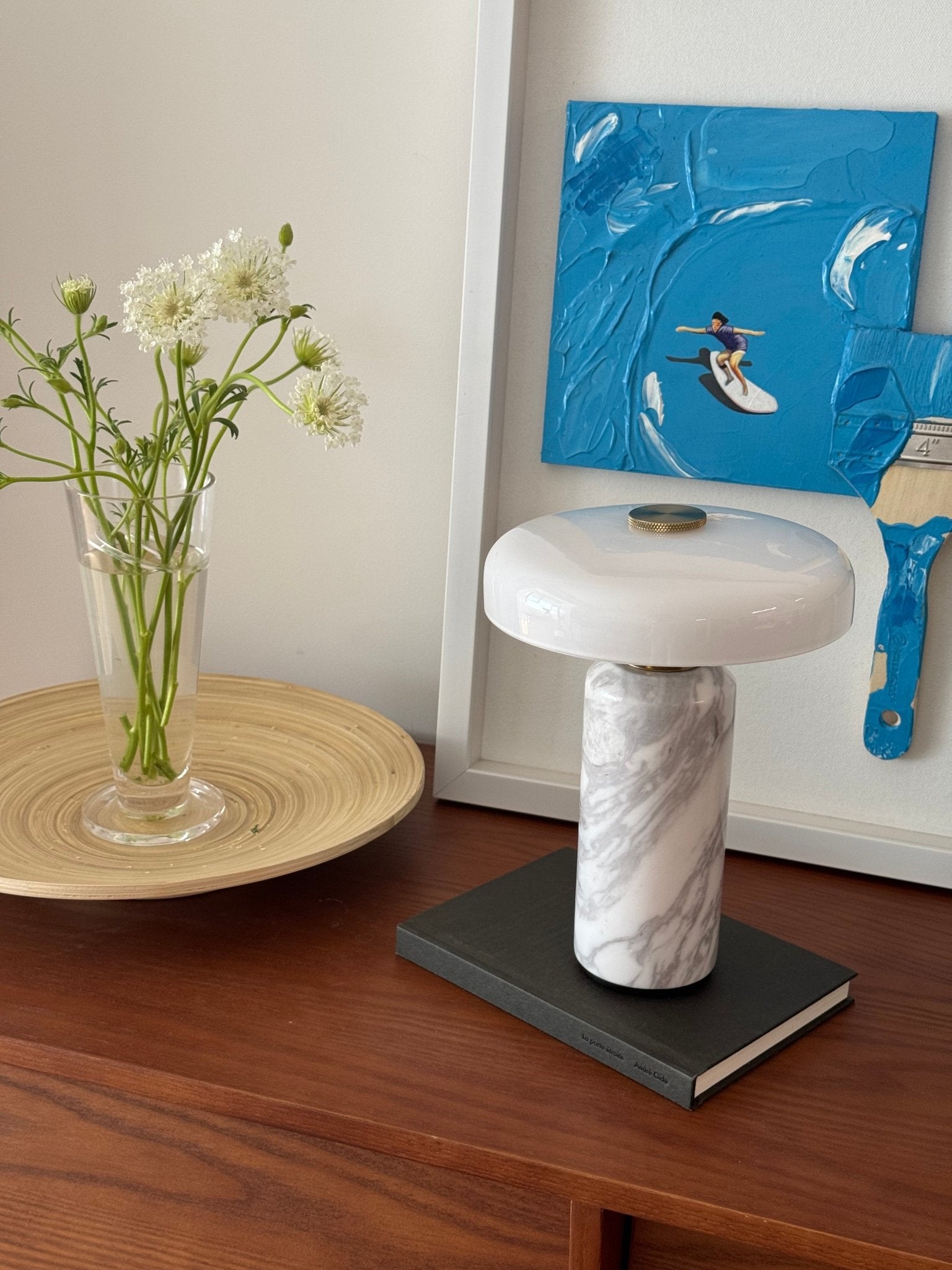 Lunara Marble Table Lamp - Blowlighting