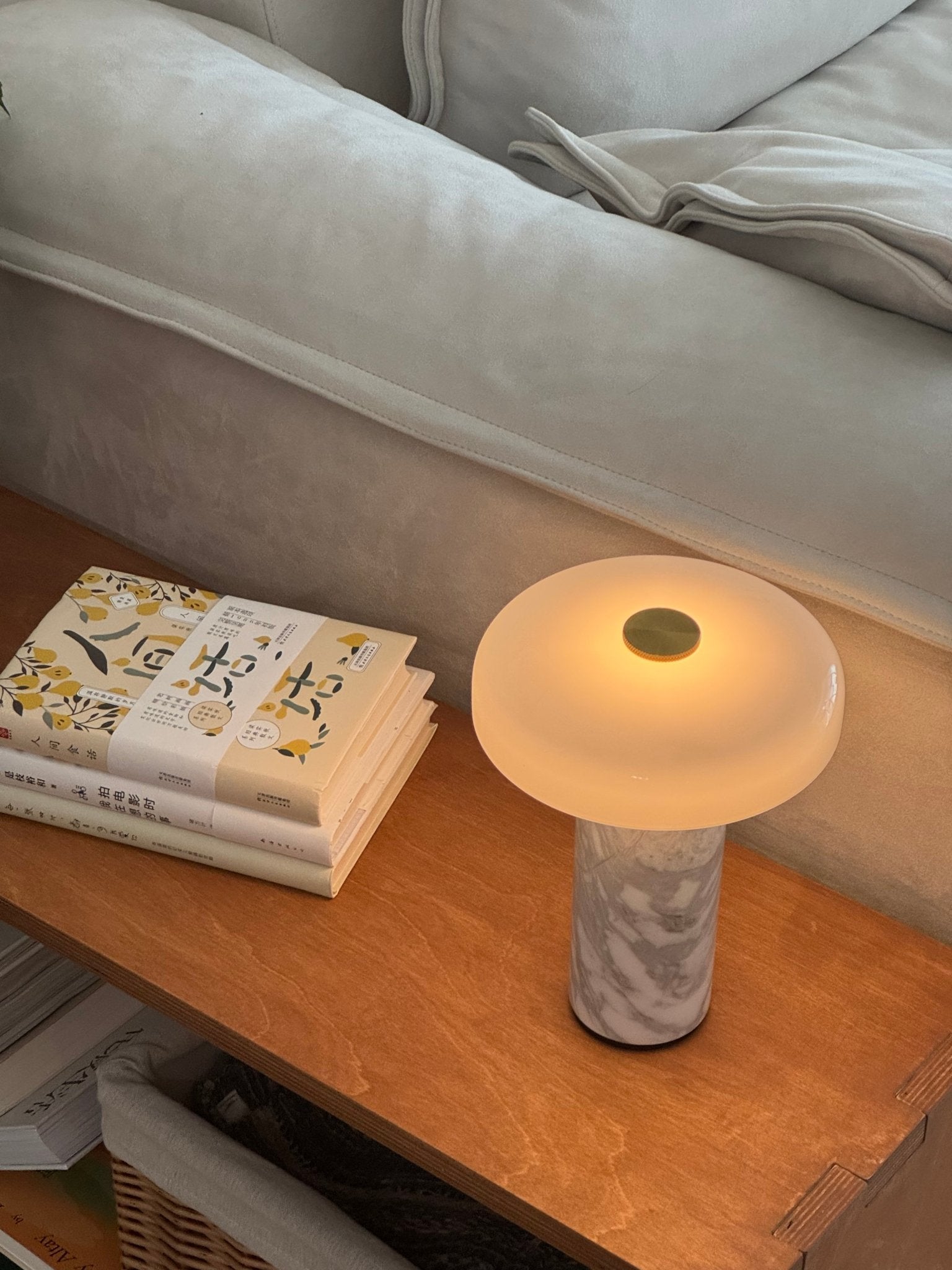 Lunara Marble Table Lamp - Blowlighting