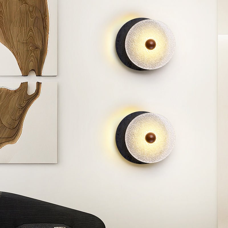Lunara Textured Disc Wall Light - Vakkerlight