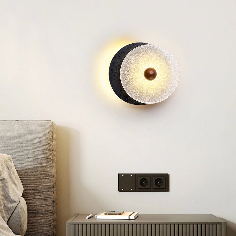 Lunara Textured Disc Wall Light - Vakkerlight