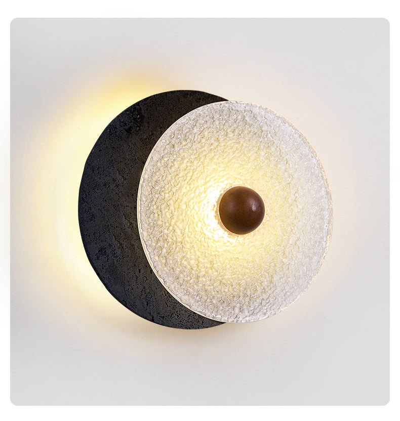 Lunara Textured Disc Wall Light - Vakkerlight