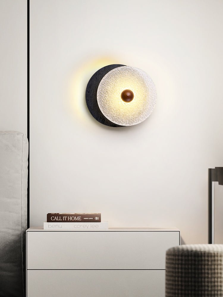 Lunara Textured Disc Wall Light - Vakkerlight