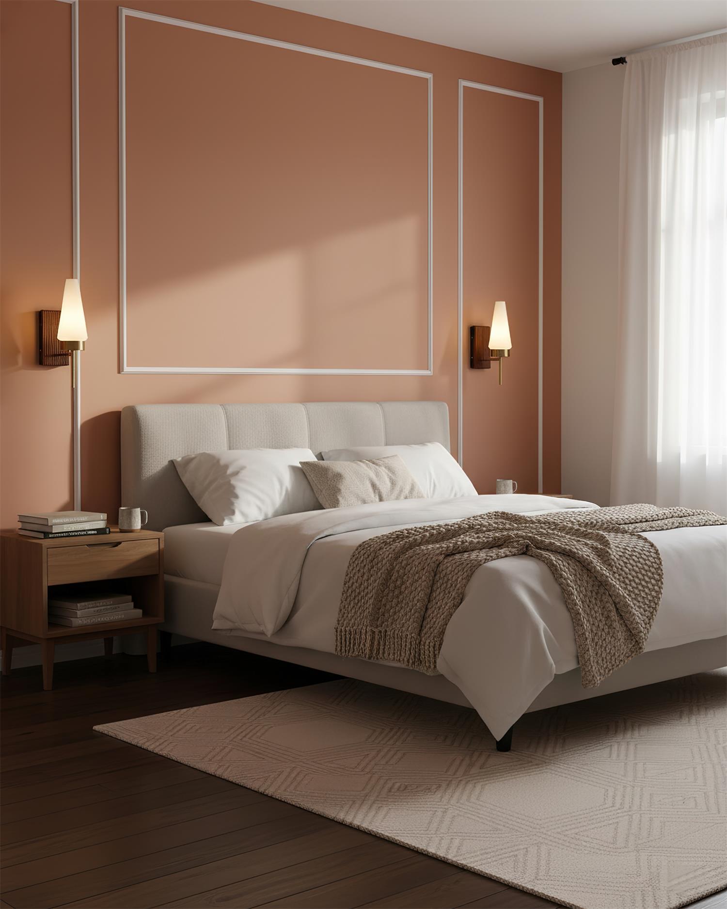 Lunard Contemporary Glass Wall Light