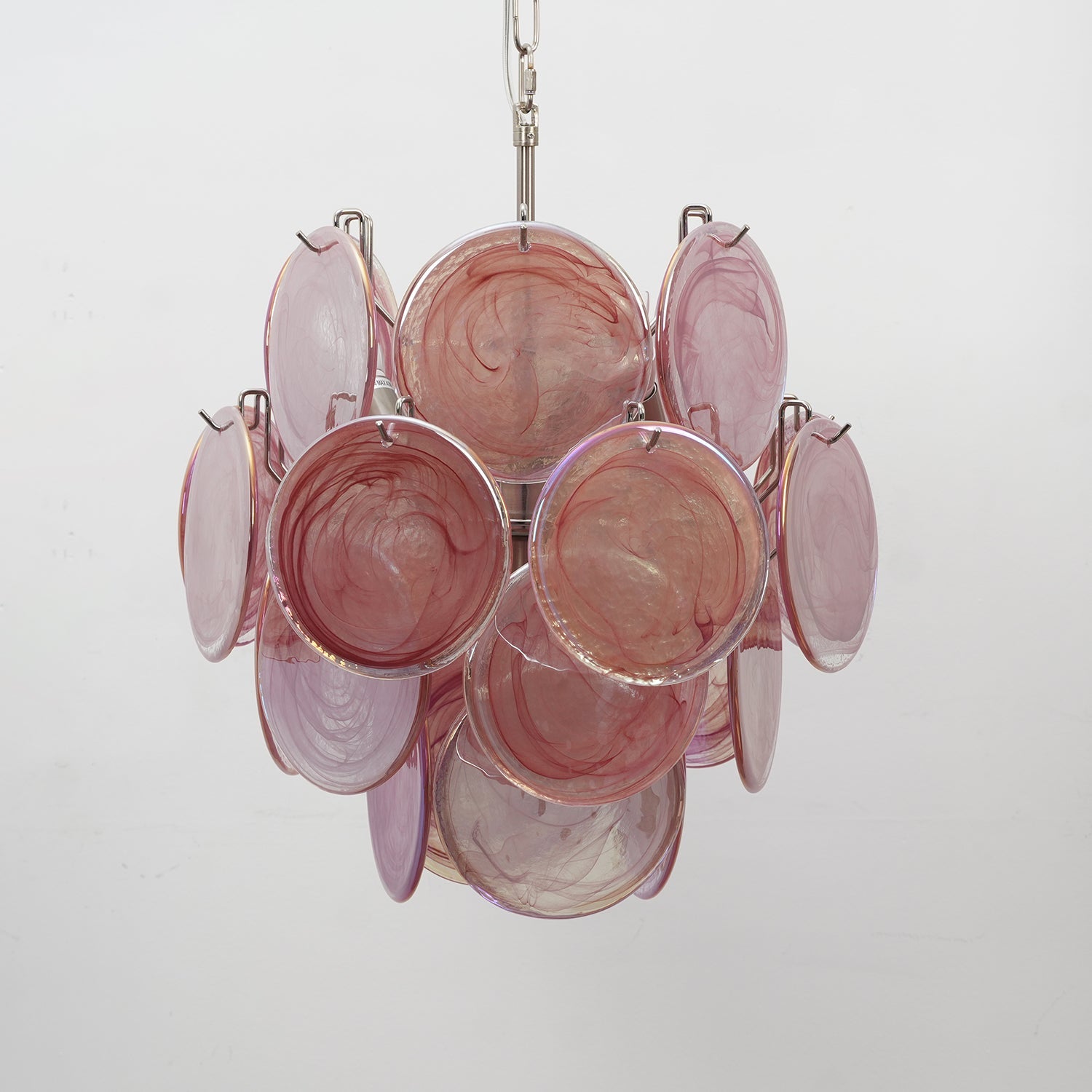 Aurora Chandelier Multicolor Murano Disc Layered Artistic - Blowlighting