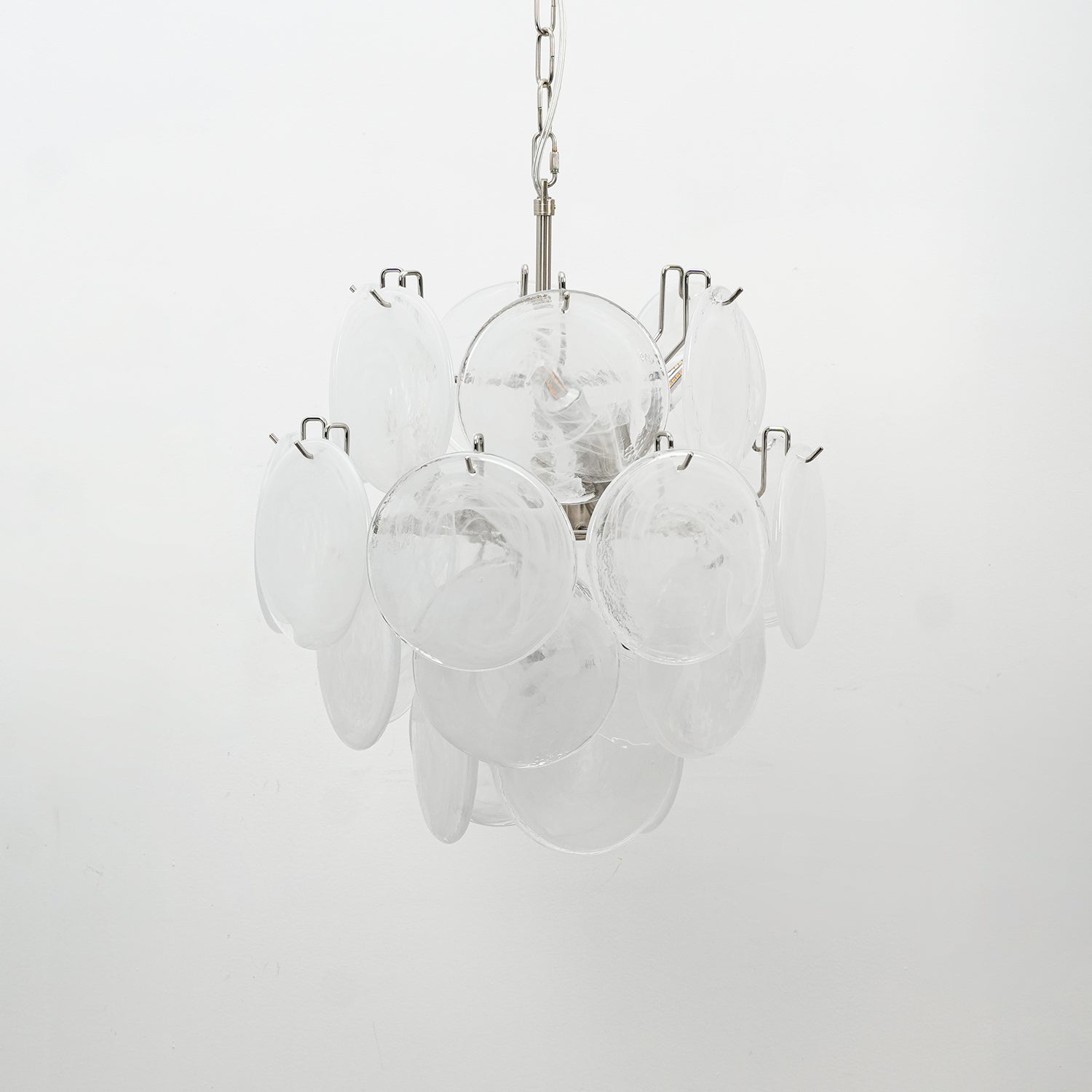 Aurora Chandelier Multicolor Murano Disc Layered Artistic - Blowlighting