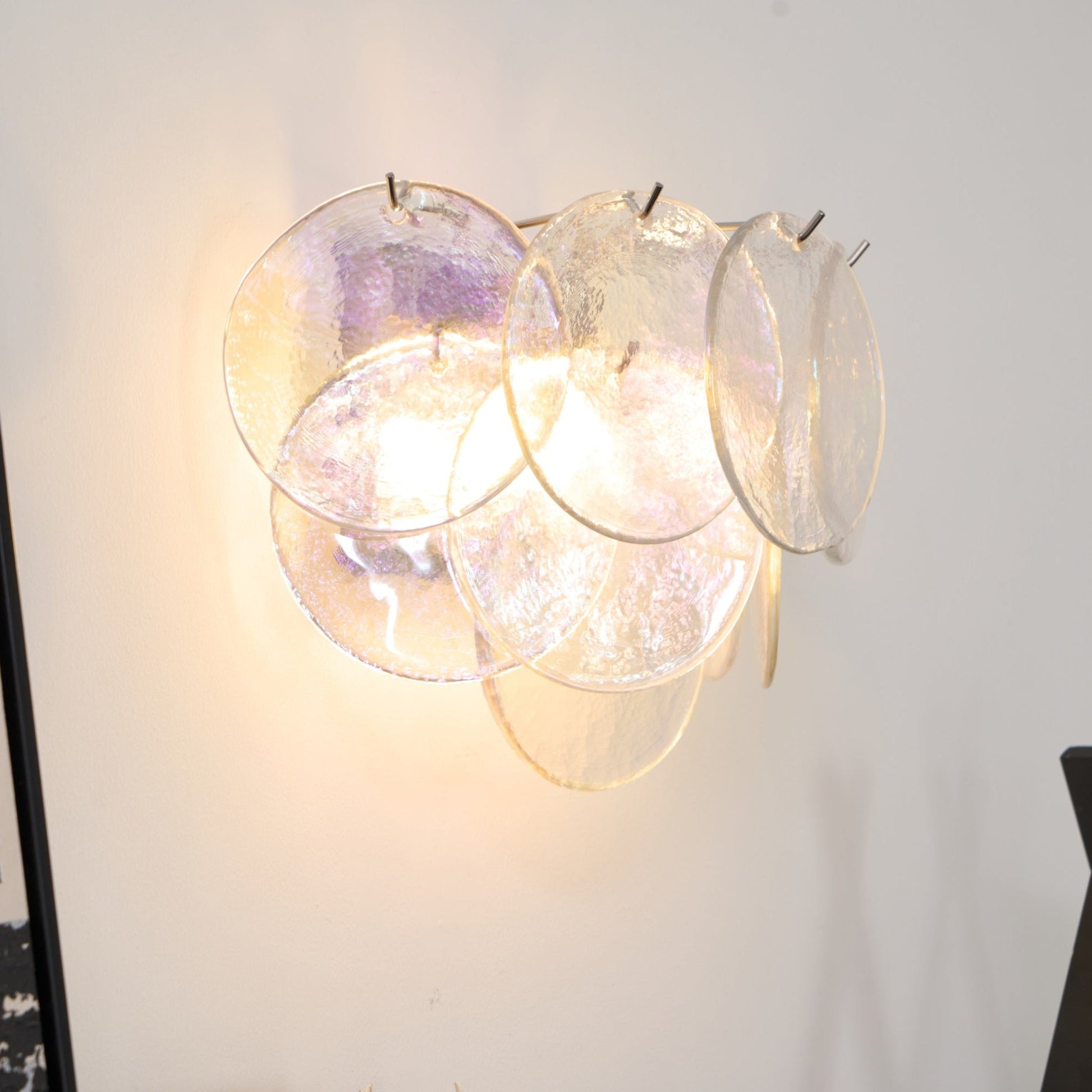 Aurora Wall Lamp Murano Glass Disc Artistic - Blowlighting