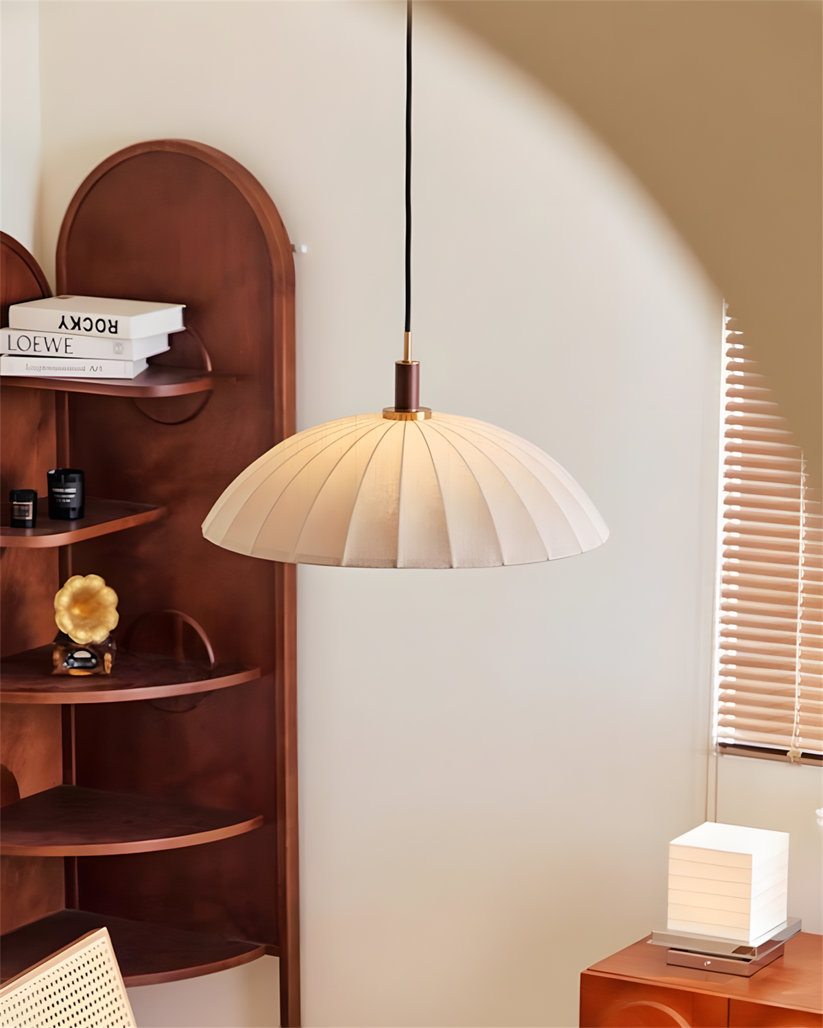 Lunaro Modern Fabric Pendant Light