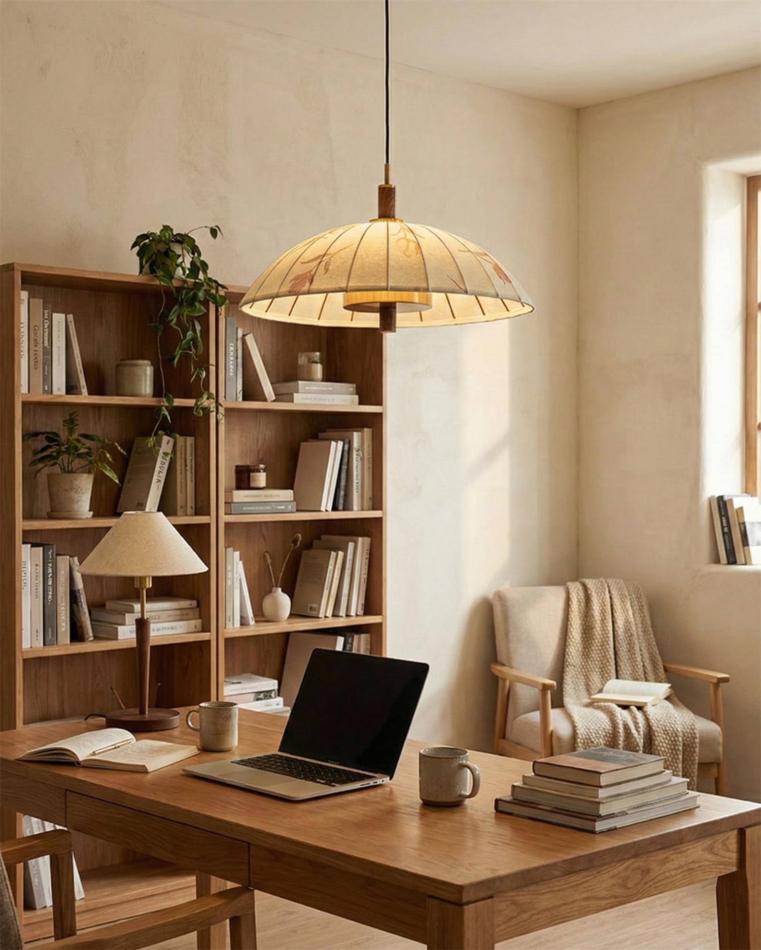 Lunaro Modern Fabric Pendant Light