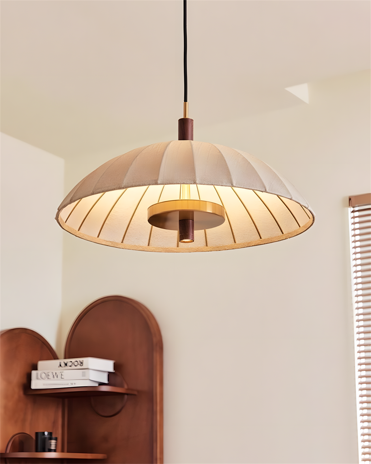 Lunaro Modern Fabric Pendant Light