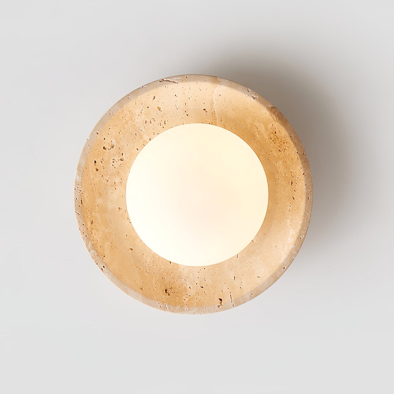 Cataliel Minimalist Travertine Ceiling Light - Blowlighting