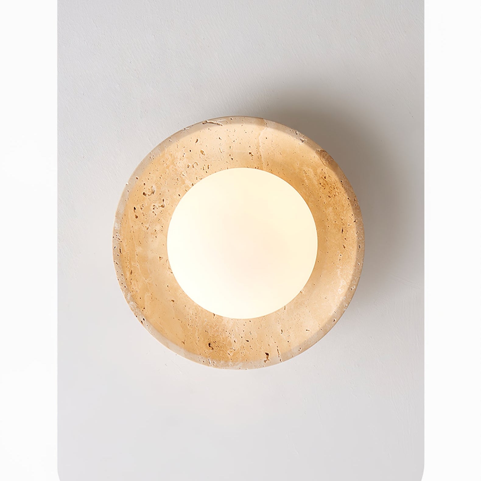 Cataliel Minimalist Travertine Ceiling Light - Blowlighting