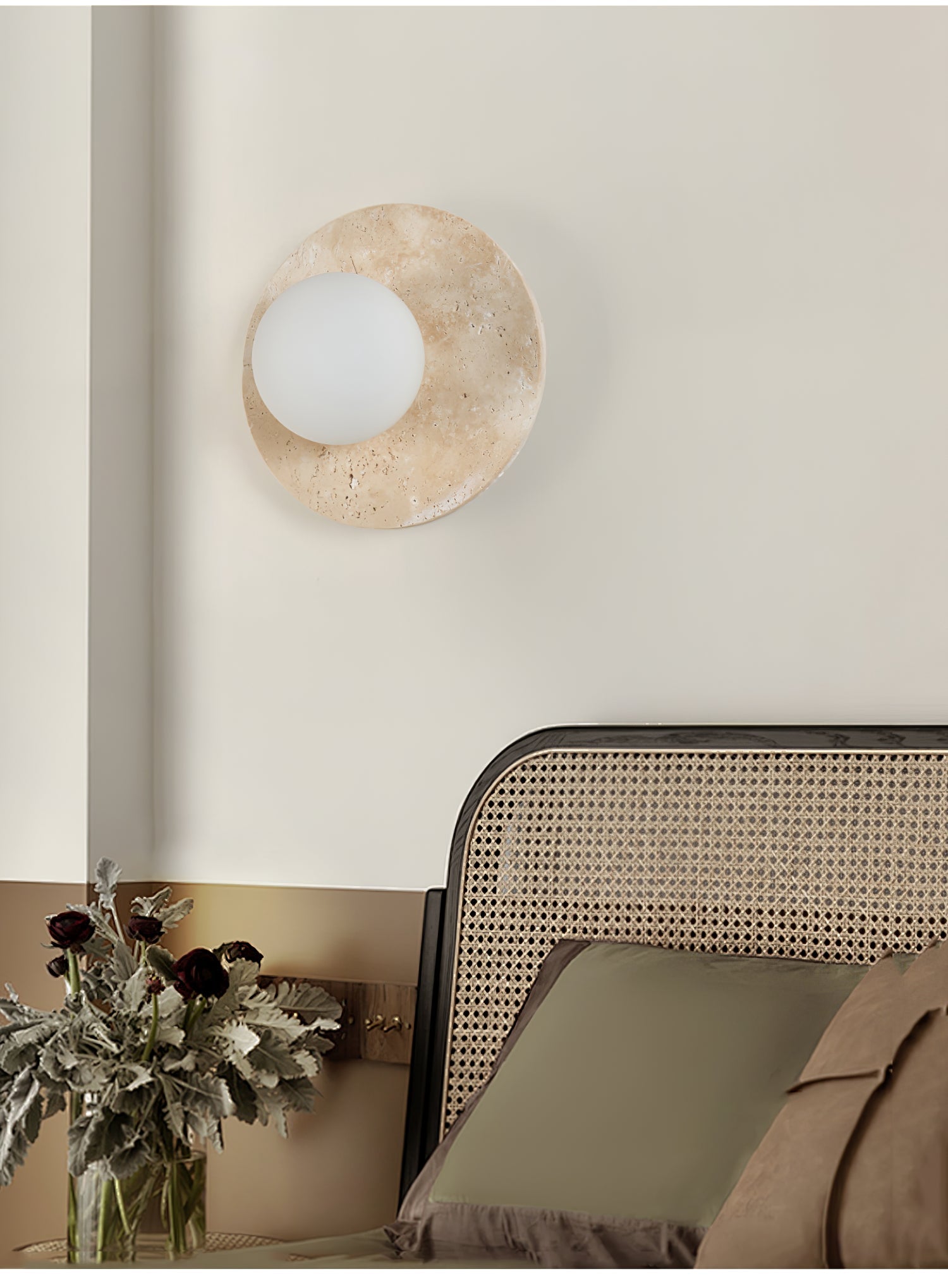 Vesolyra Travertine Ceiling Light - Blowlighting