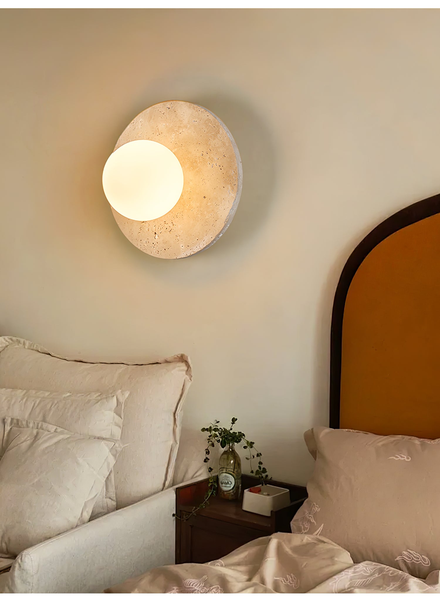 Vesolyra Travertine Ceiling Light - Blowlighting