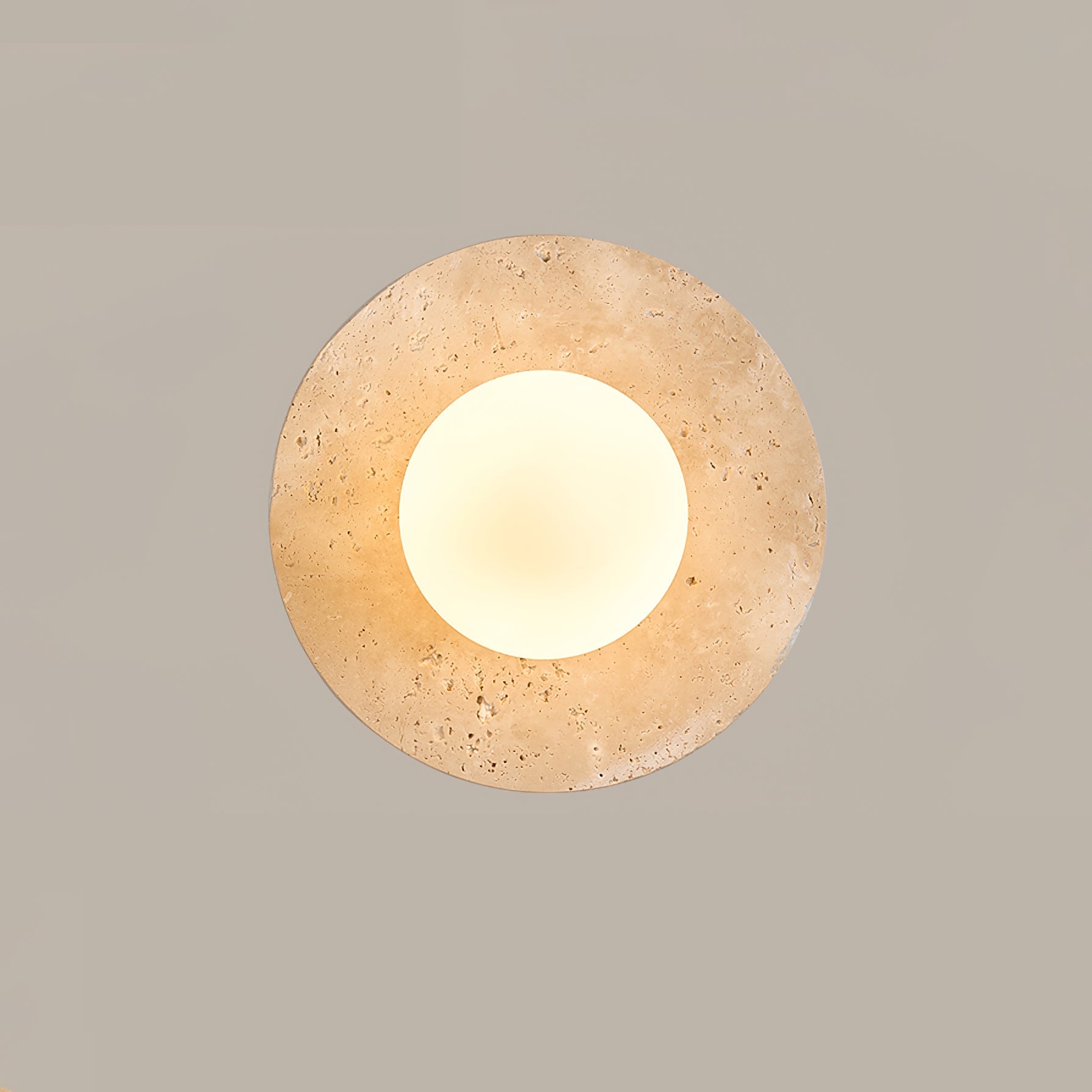Vesolyra Travertine Ceiling Light - Blowlighting