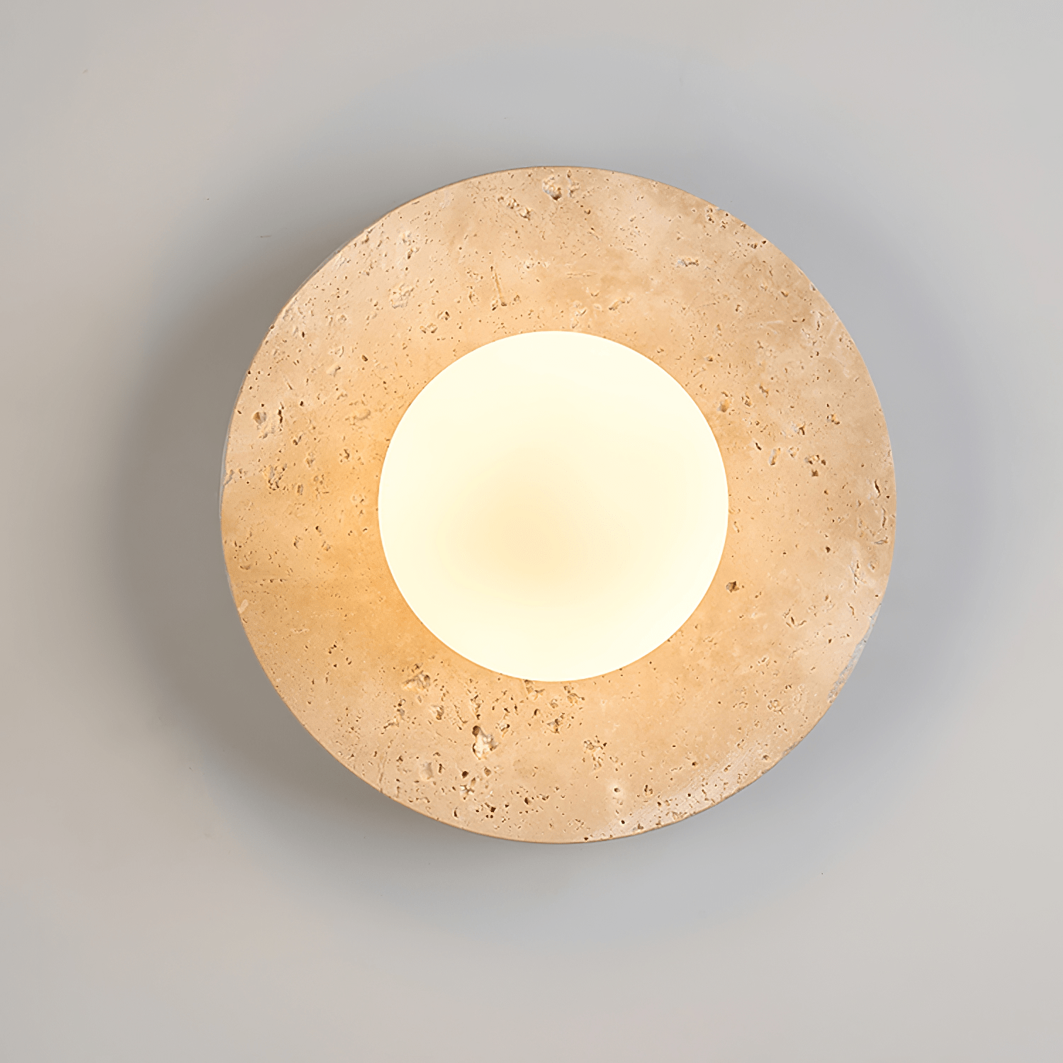 Vesolyra Travertine Ceiling Light - Blowlighting