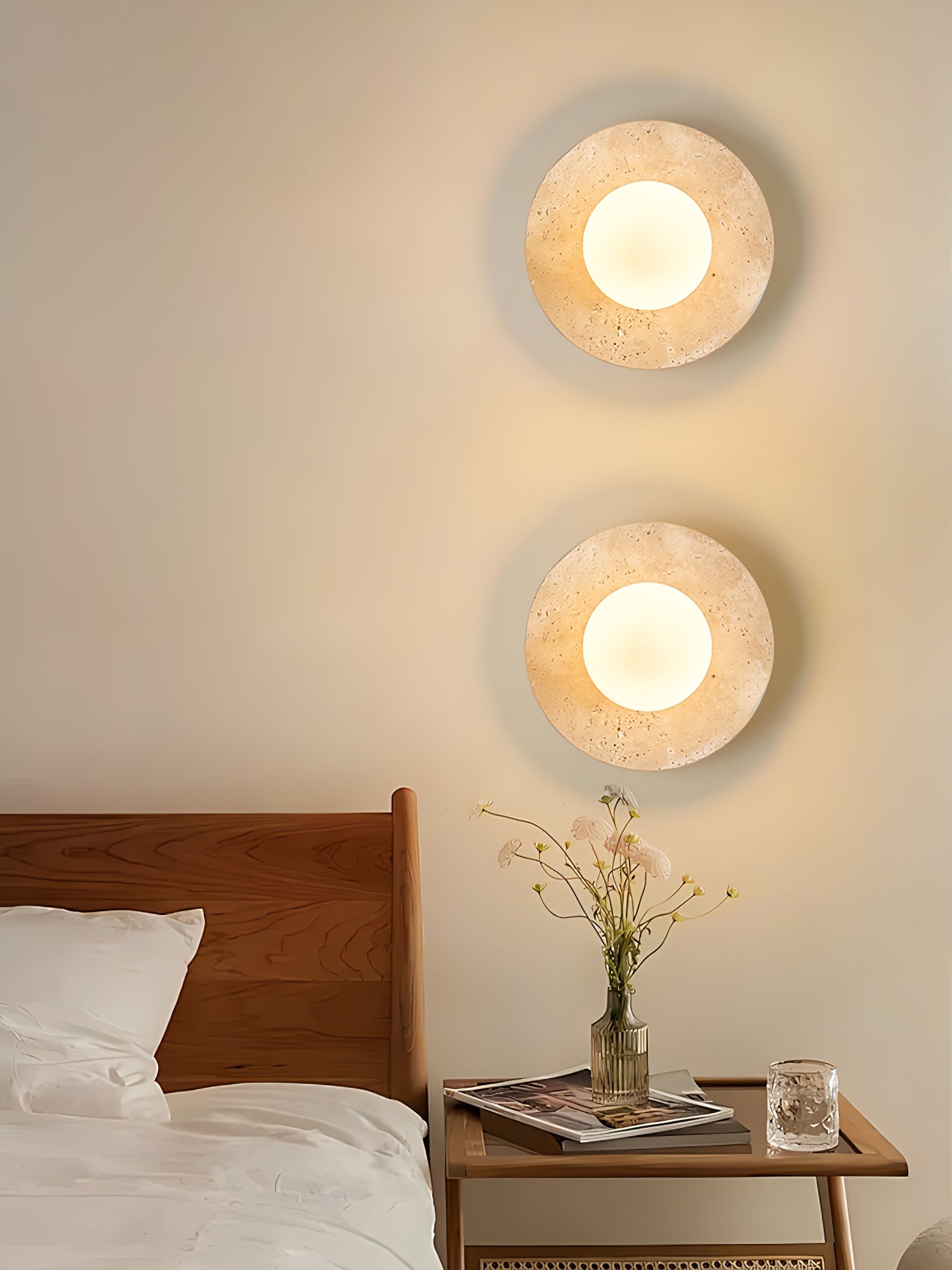 Vesolyra Travertine Ceiling Light - Blowlighting