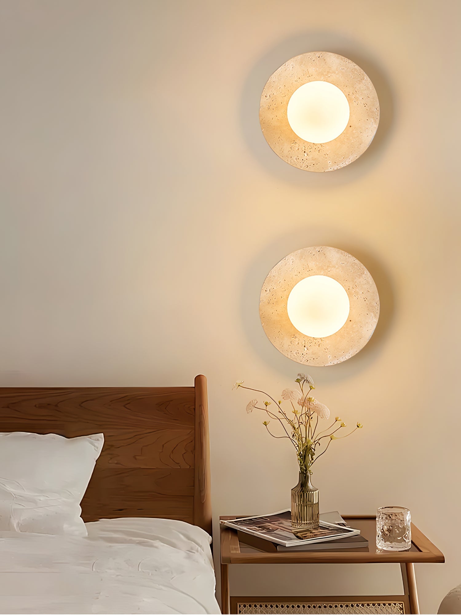 Vesolyra Travertine Ceiling Light - Blowlighting