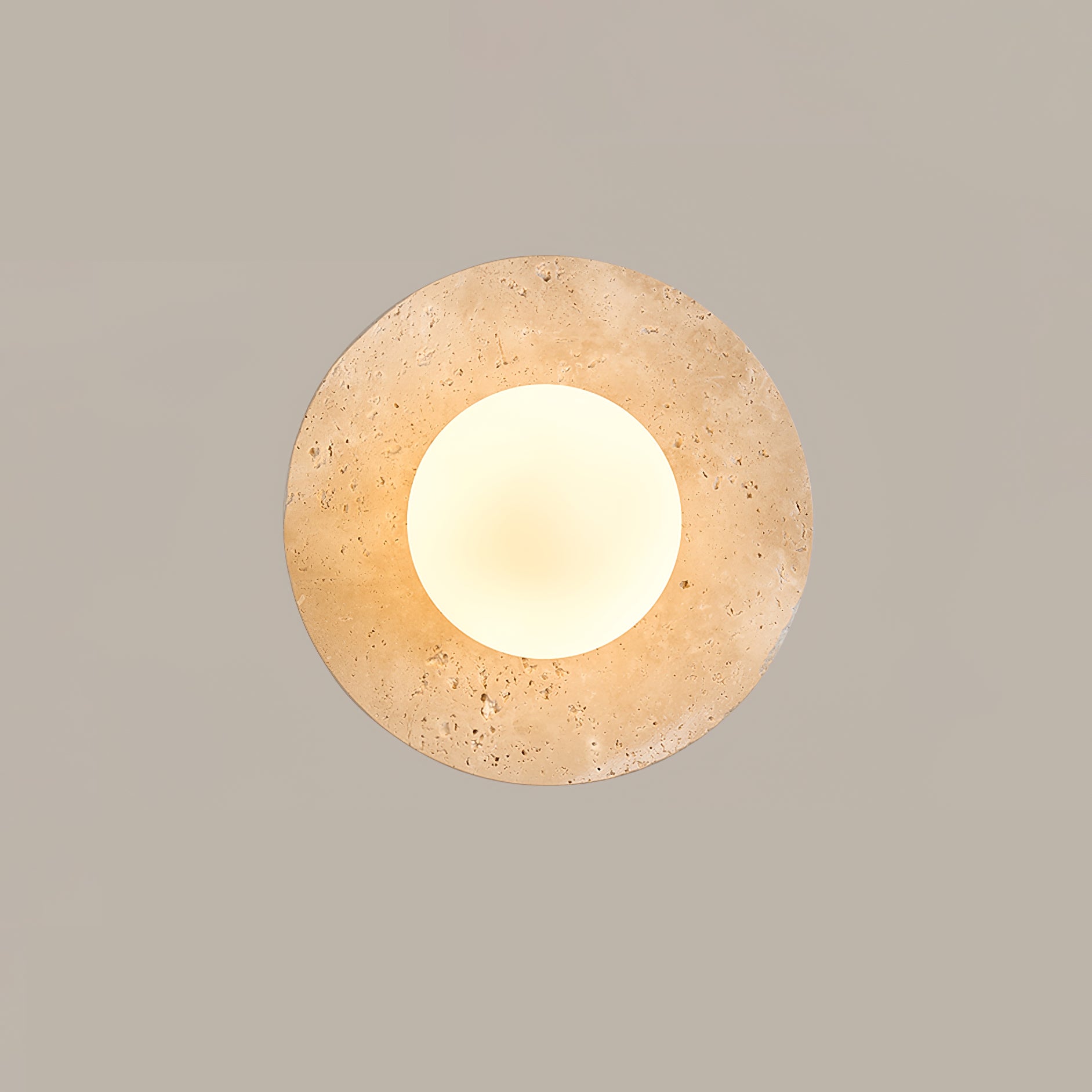 Vesolyra Travertine Ceiling Light - Blowlighting