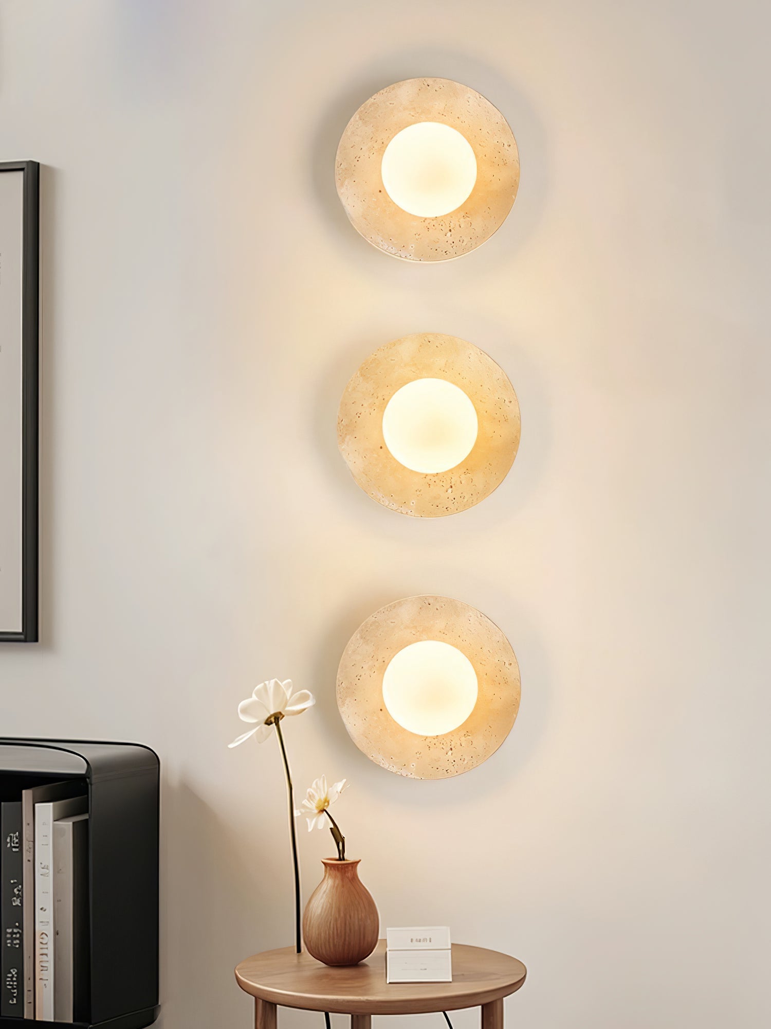 Vesolyra Travertine Ceiling Light - Blowlighting