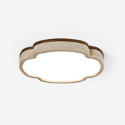 Lunet Minimalist Travertine Ceiling Light