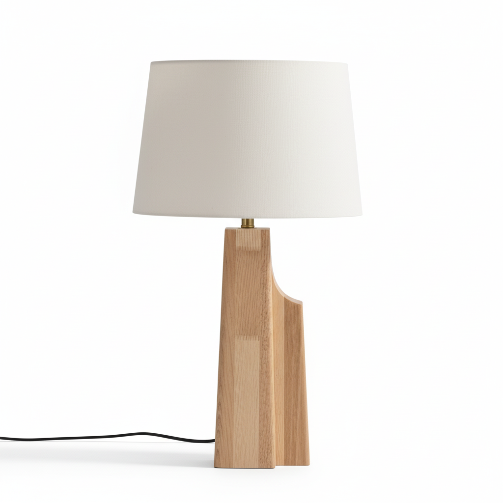 Quietus Minimalist Wood Table Lamp