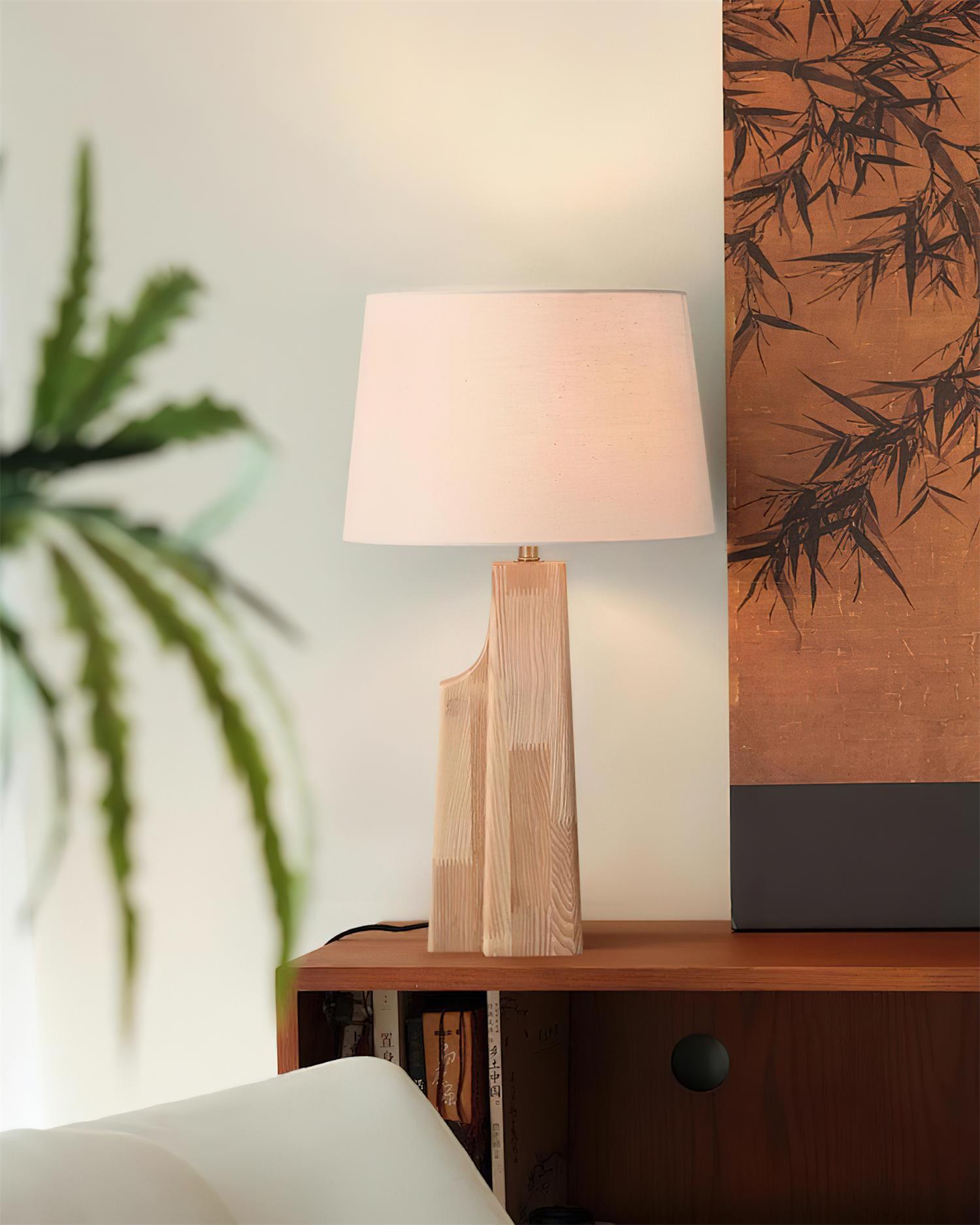 Quietus Minimalist Wood Table Lamp