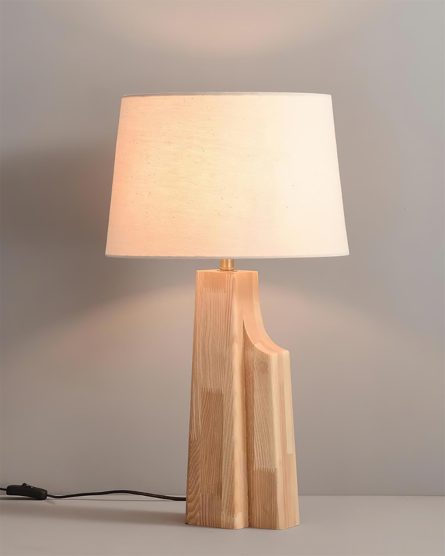 Quietus Minimalist Wood Table Lamp