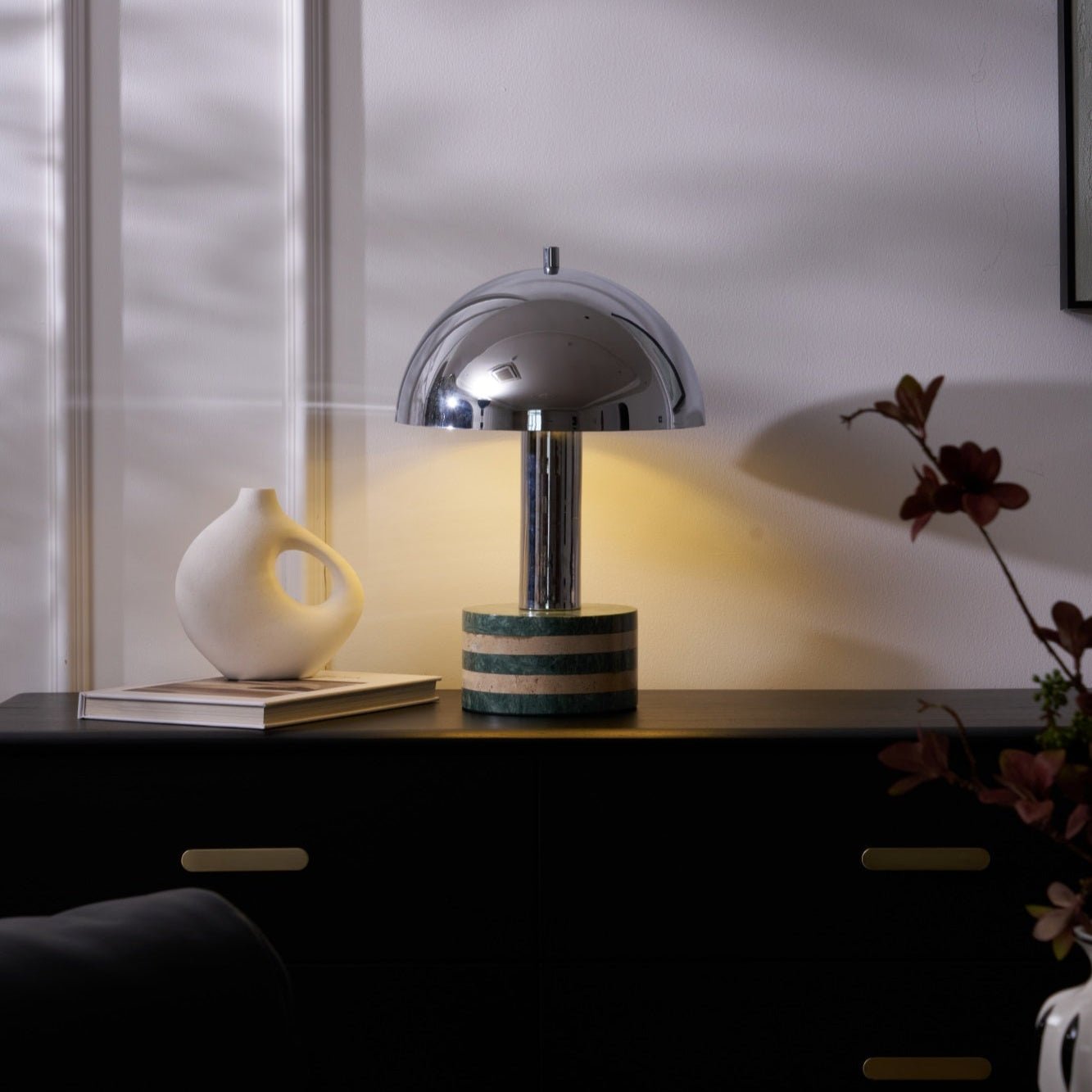 Luno Chrome Table Lamp - Blowlighting