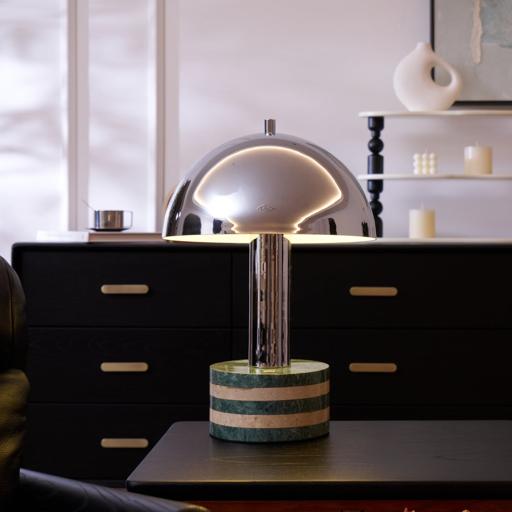 Luno Chrome Table Lamp - Blowlighting