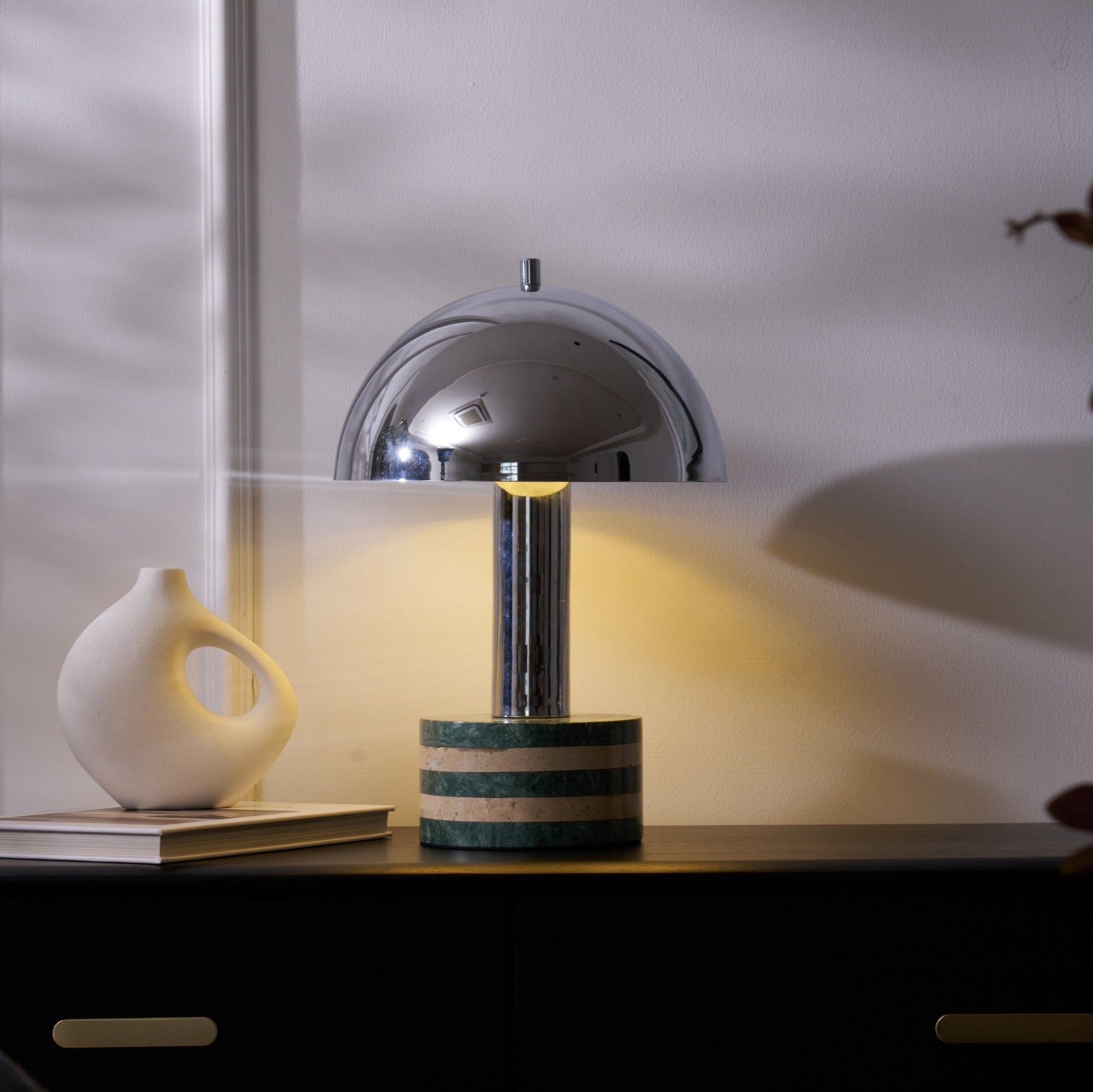 Luno Chrome Table Lamp - Blowlighting