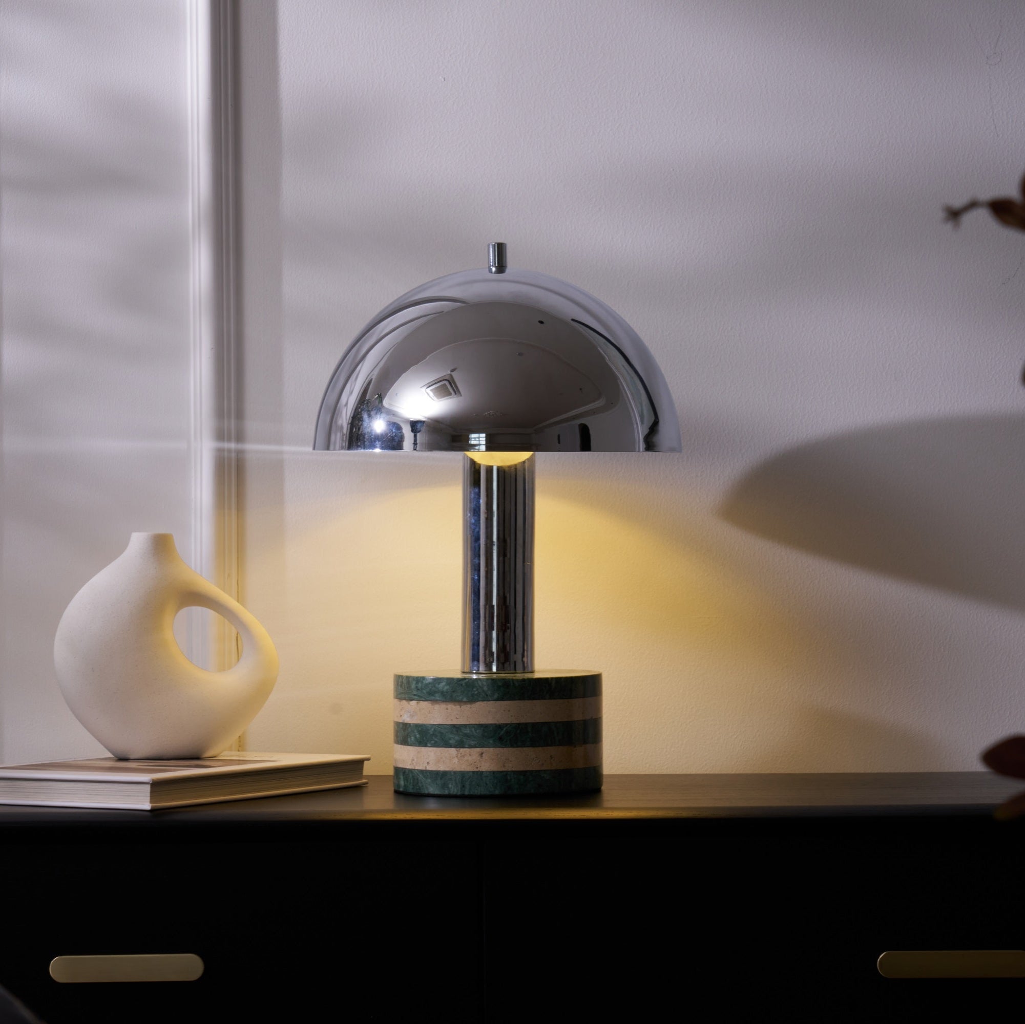 Luno Chrome Table Lamp - Blowlighting
