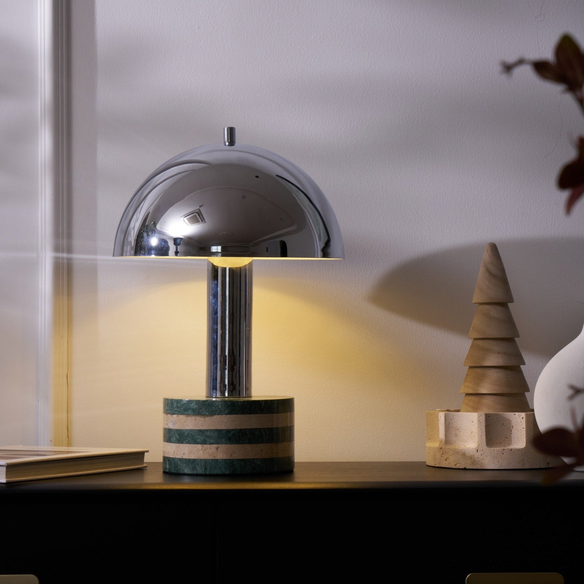 Luno Chrome Table Lamp - Blowlighting