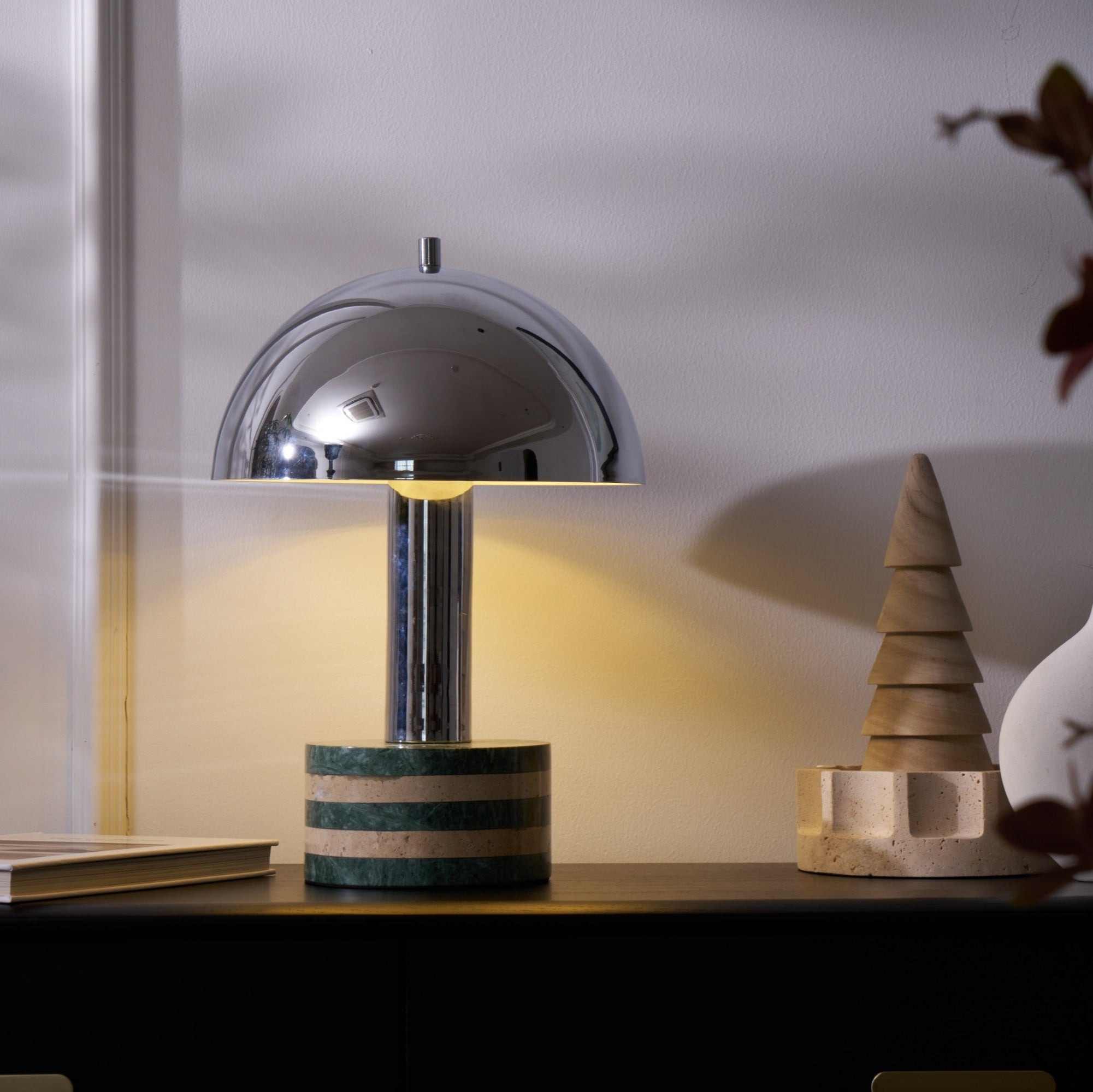 Luno Chrome Table Lamp - Blowlighting