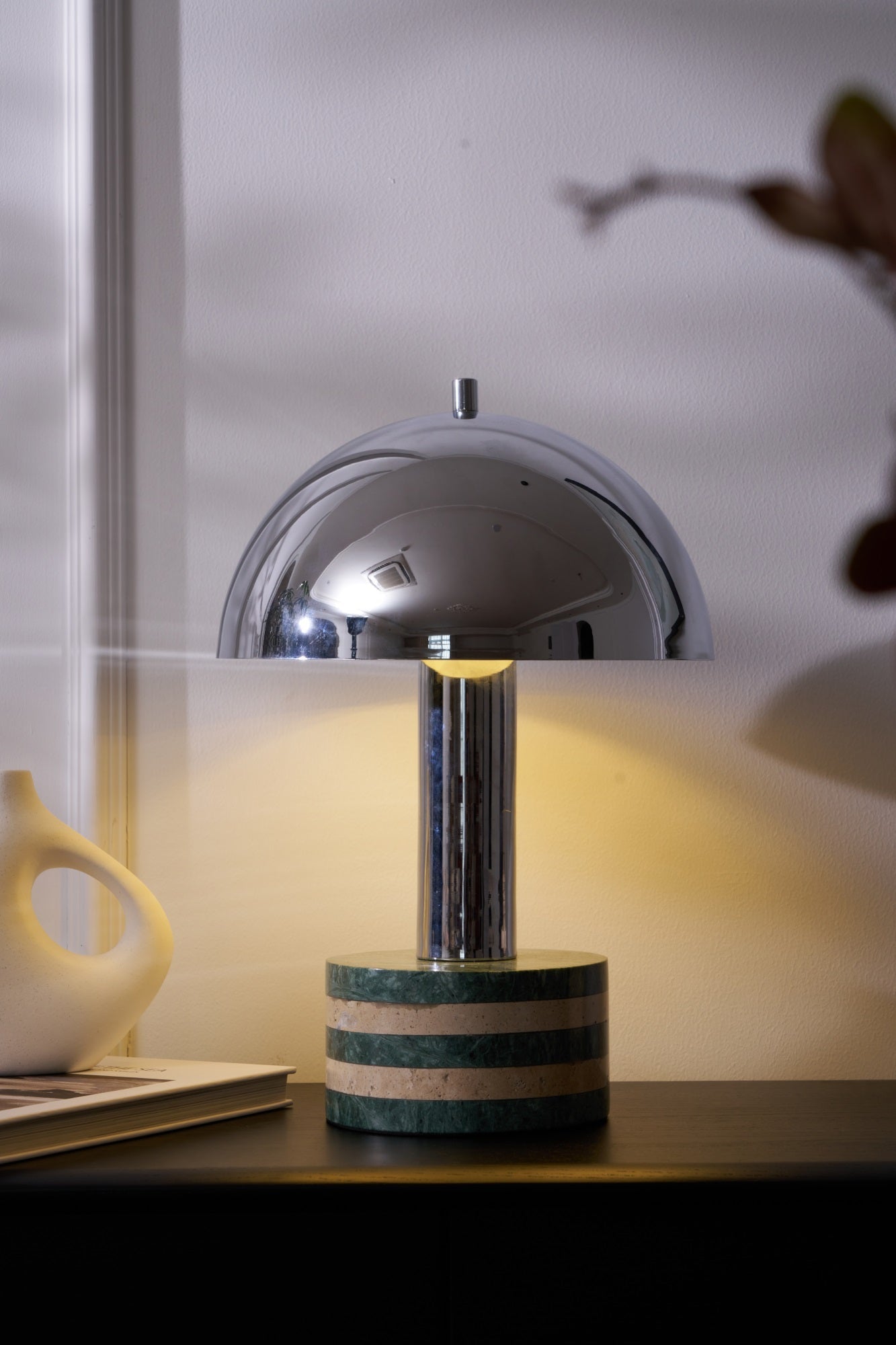 Luno Chrome Table Lamp - Blowlighting
