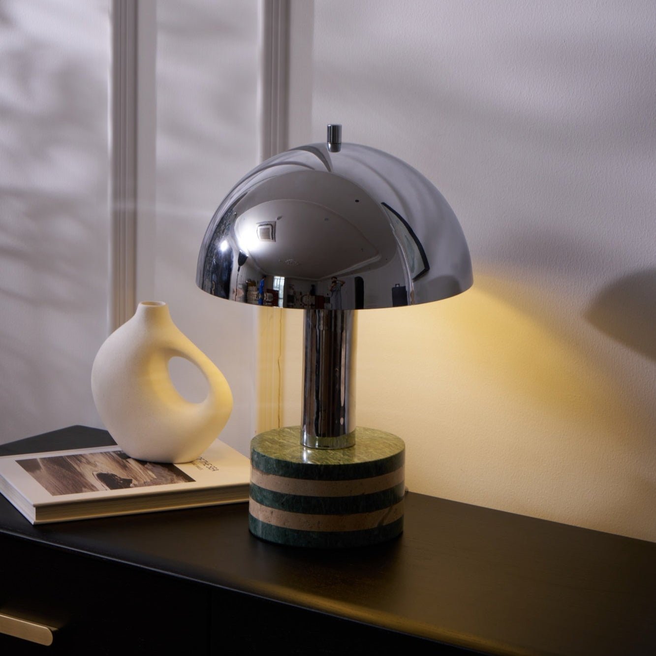 Luno Chrome Table Lamp - Blowlighting