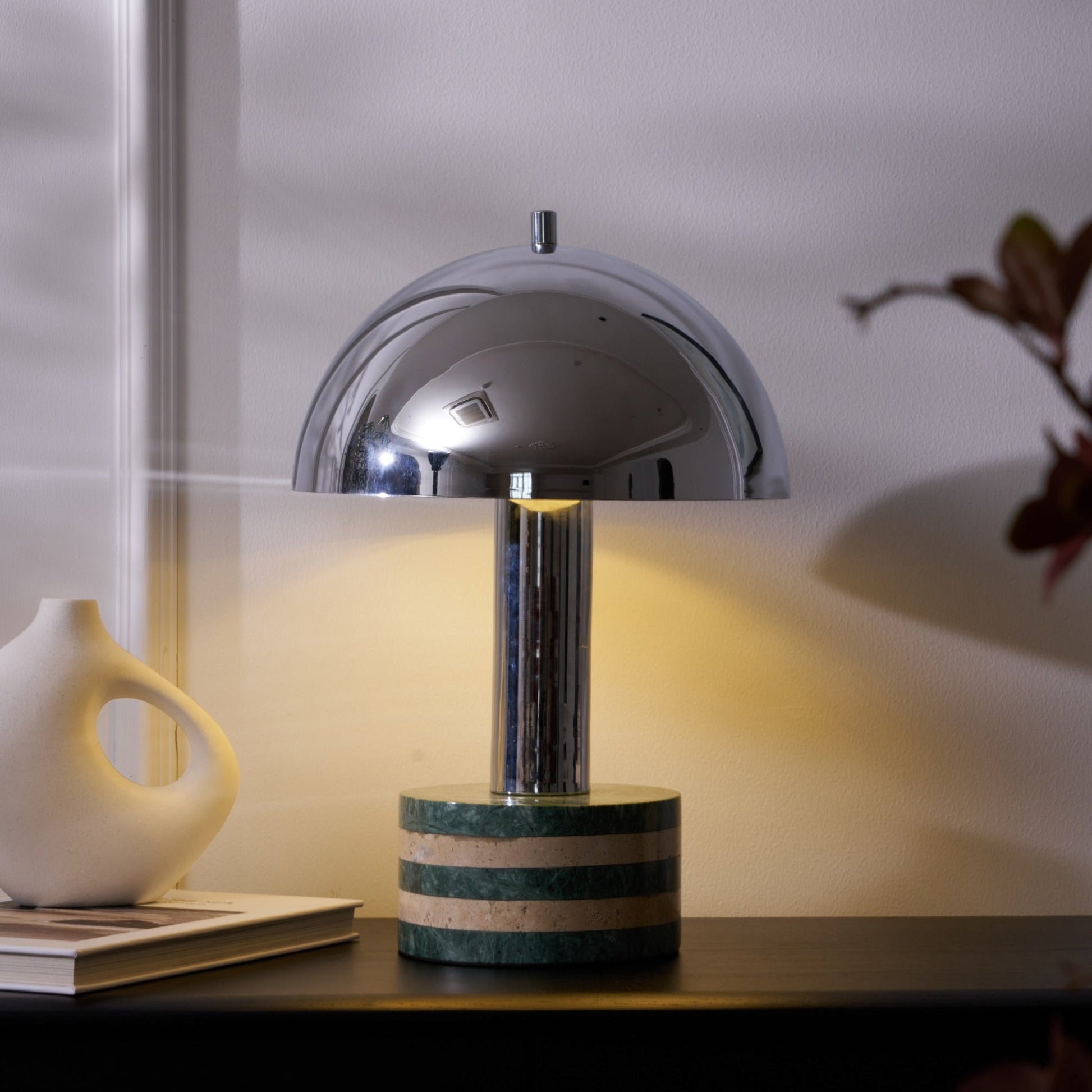 Luno Chrome Table Lamp - Blowlighting