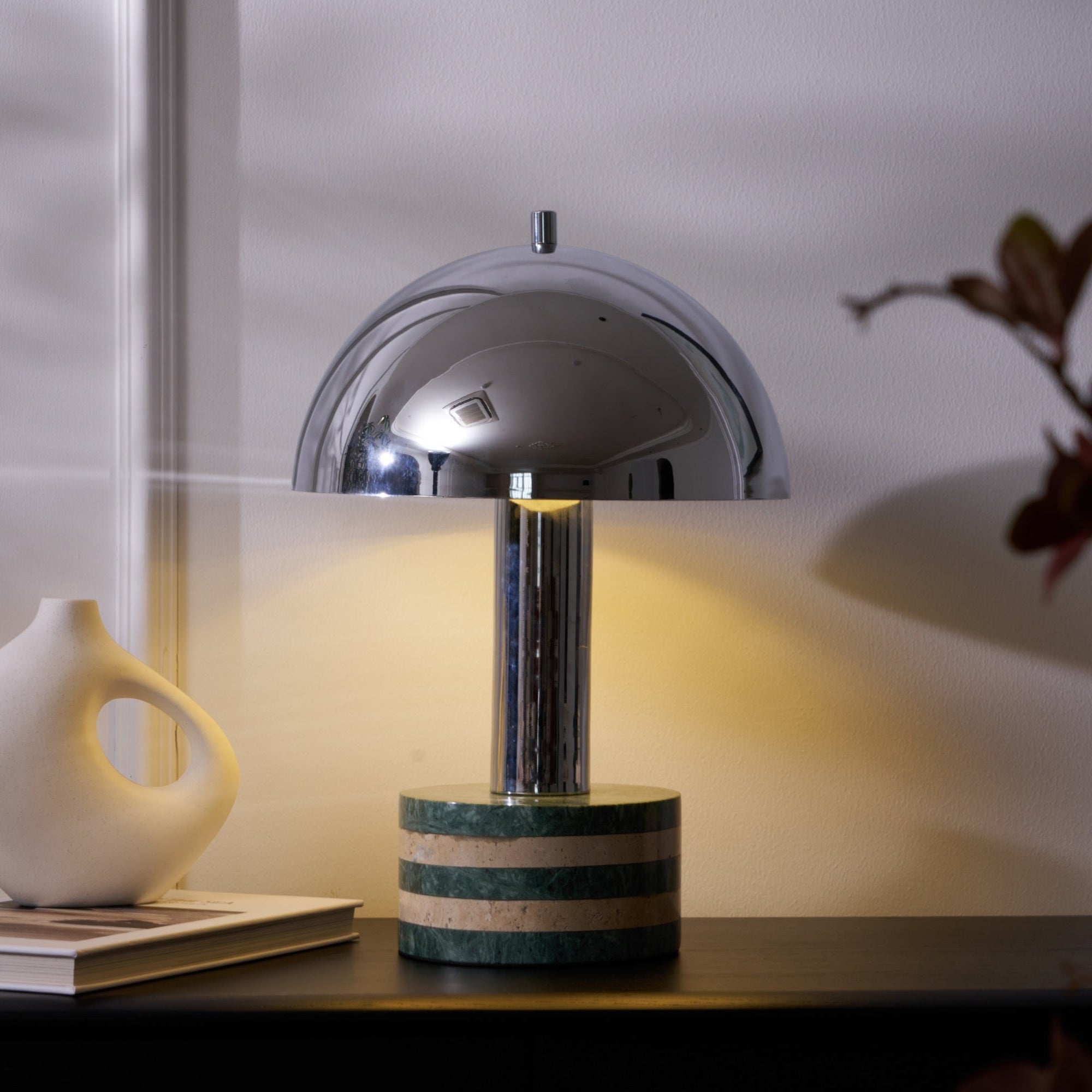 Luno Chrome Table Lamp - Blowlighting
