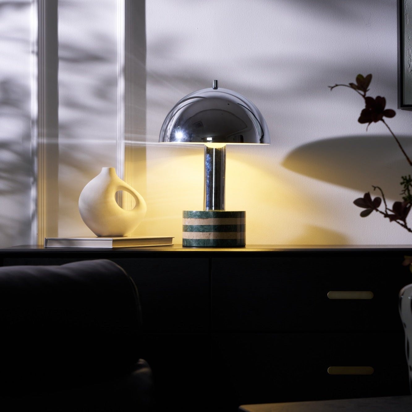 Luno Chrome Table Lamp - Blowlighting