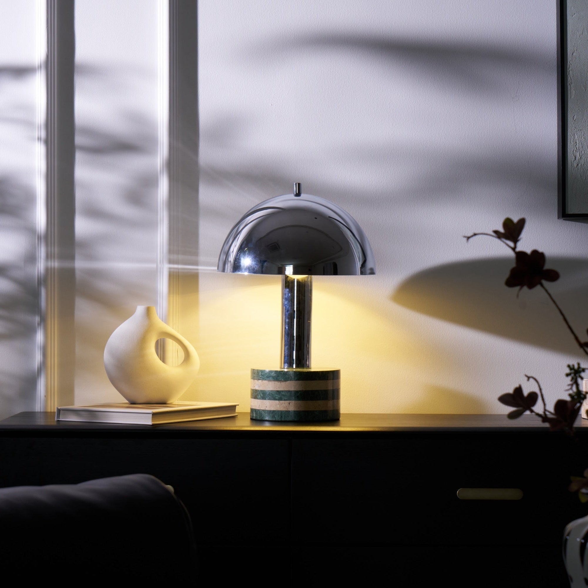 Luno Chrome Table Lamp - Blowlighting