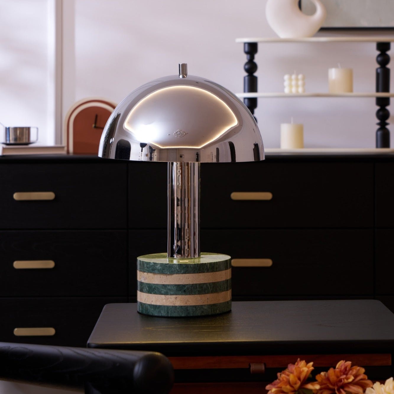 Luno Chrome Table Lamp - Blowlighting