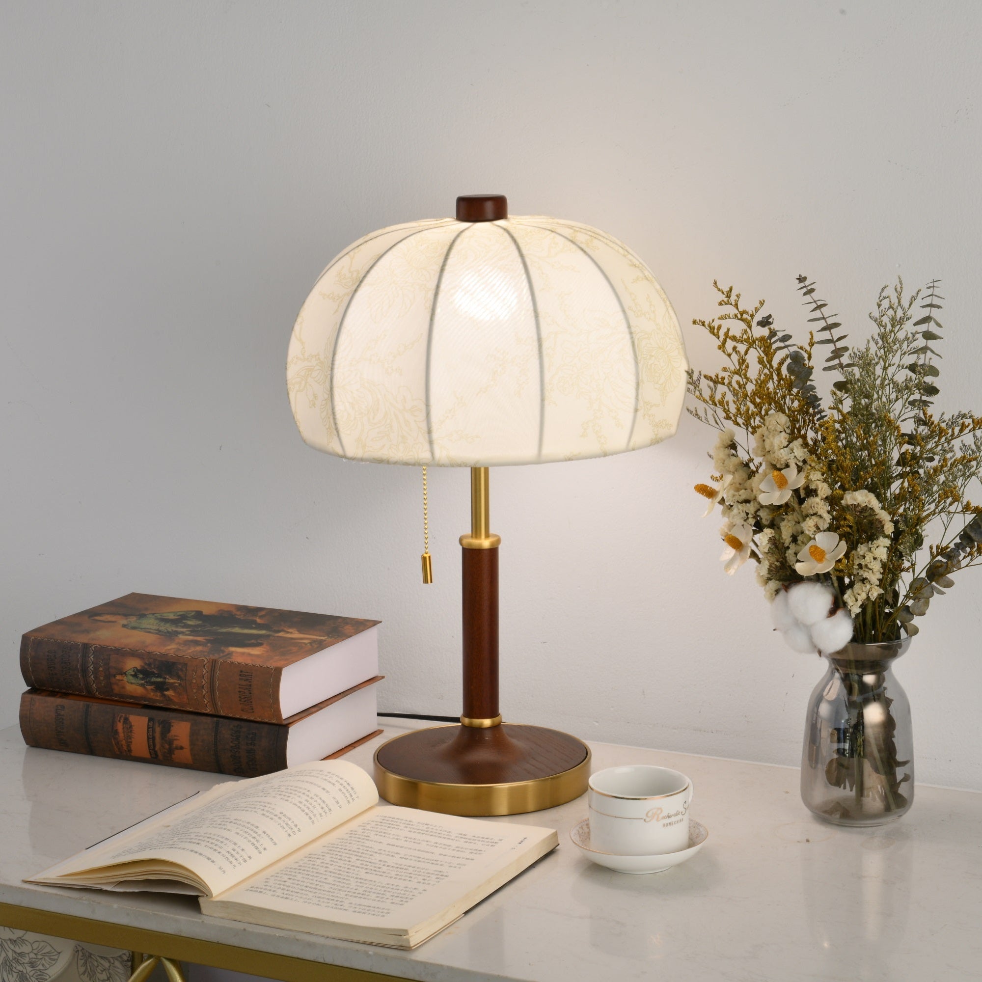 Hazel Vintage Metal Table Lamp - Blowlighting