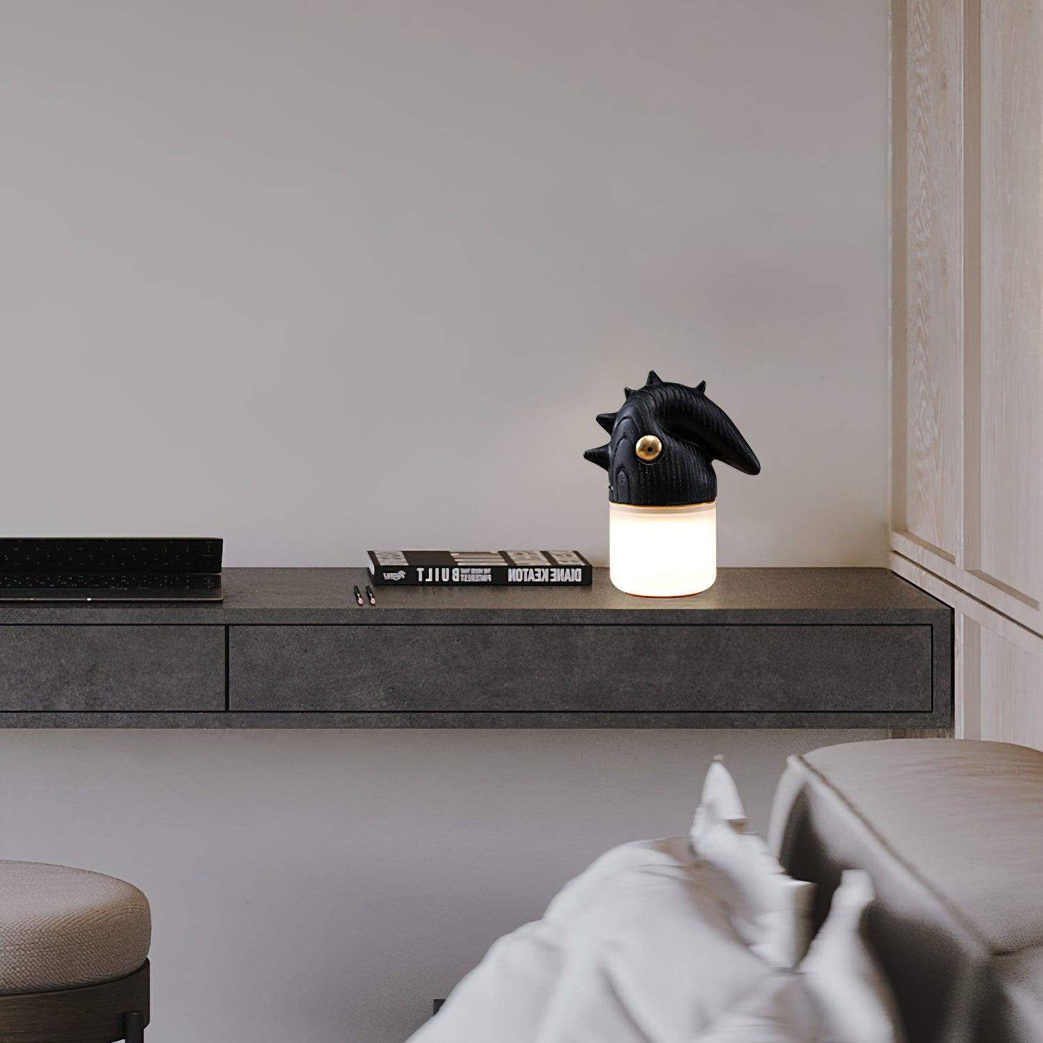 Jerry Contemporary Wood Table Lamp - Blowlighting